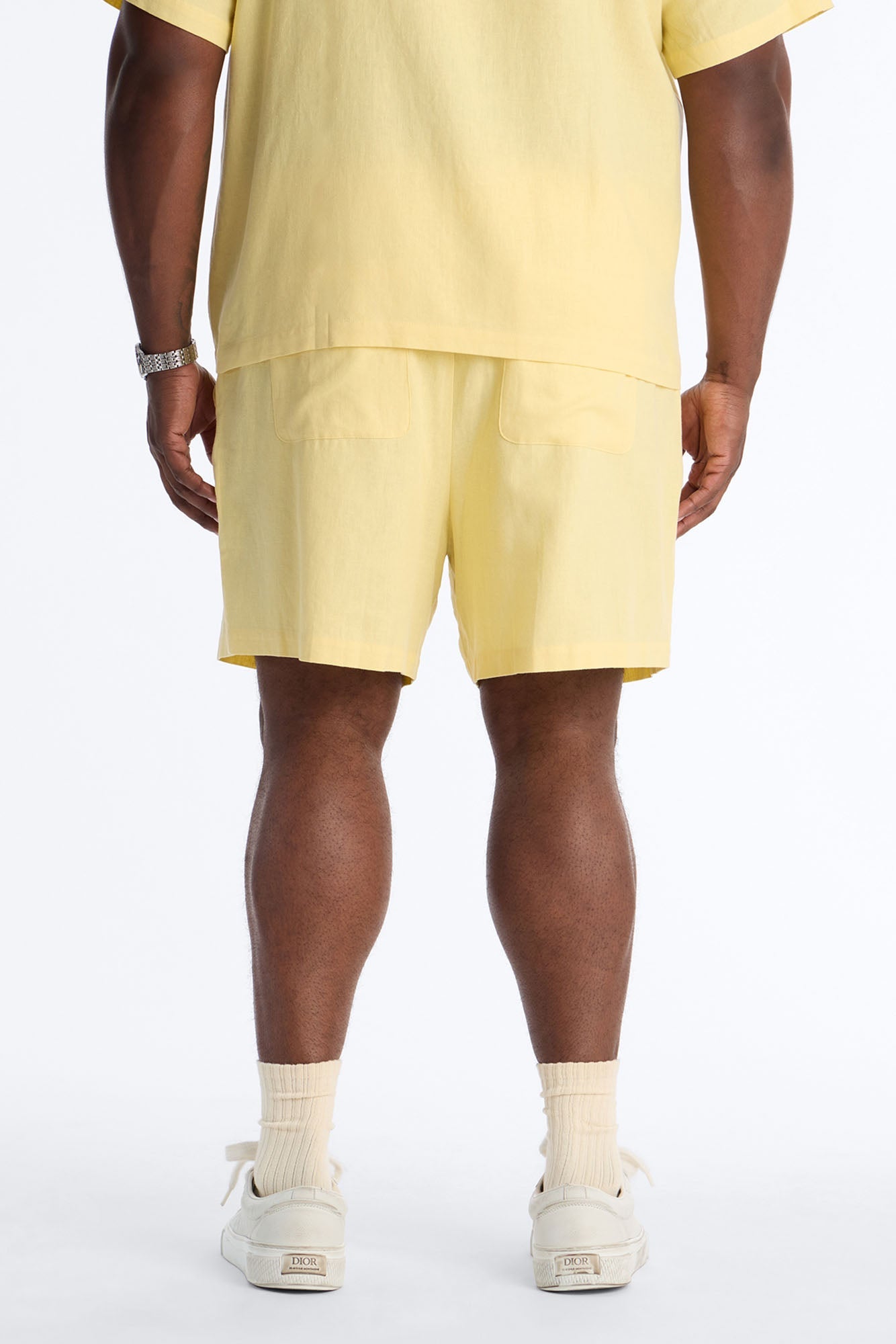 Bahamas Linen Shorts - Butter Yellow Fashion Nova
