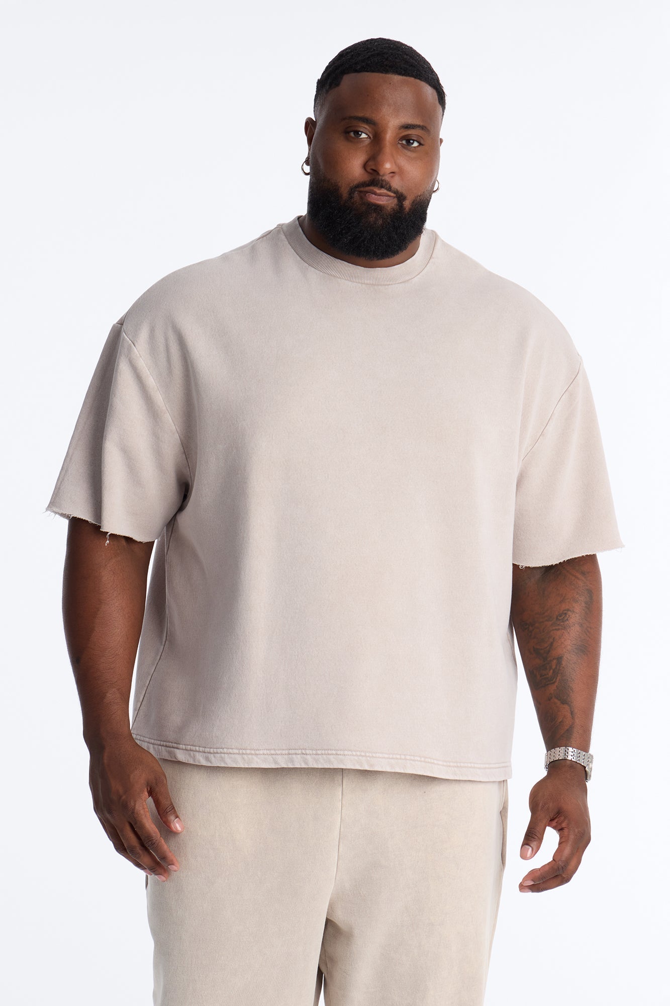On The Go Washed Tee - Taupe Fashion Nova