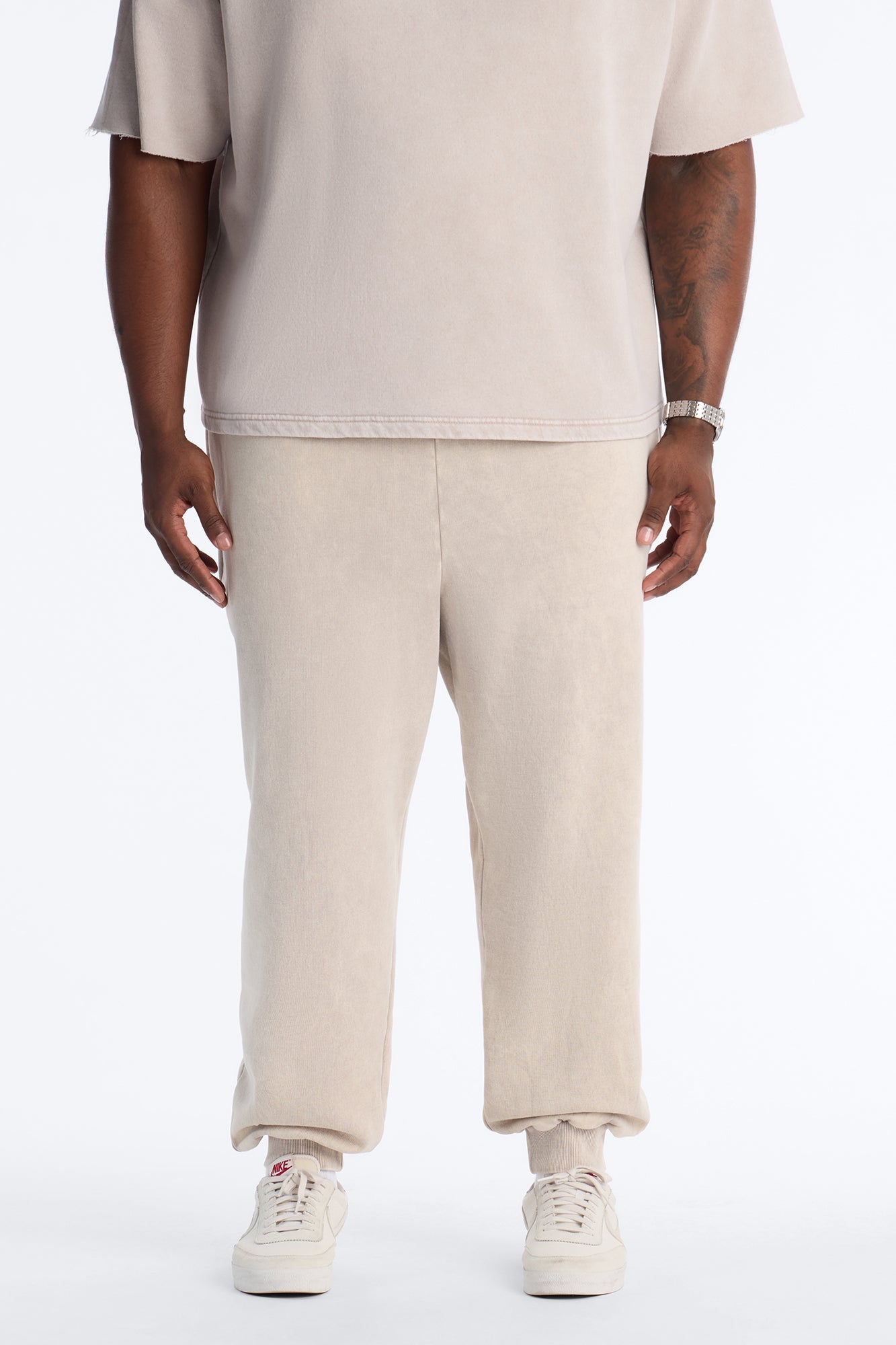 On The Go Washed Jogger - Taupe Fashion Nova