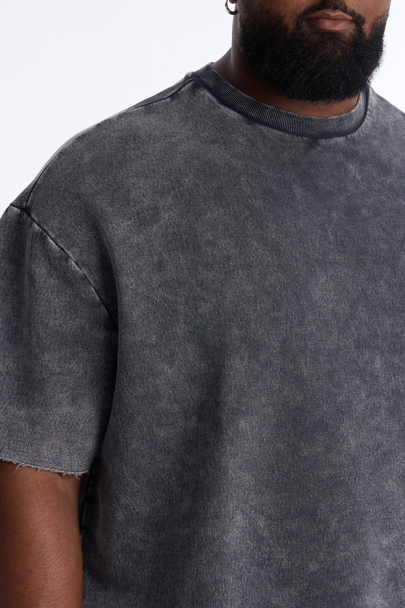 On The Go Washed Tee - Charcoal Fashion Nova