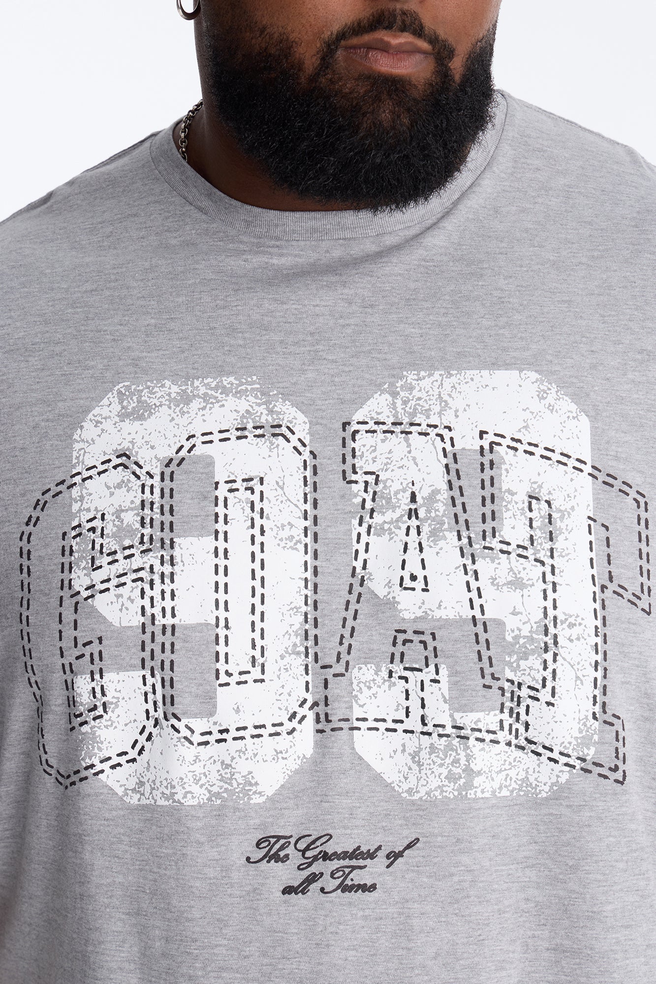 GOAT 99 Short Sleeve Tee - Grey Fashion Nova