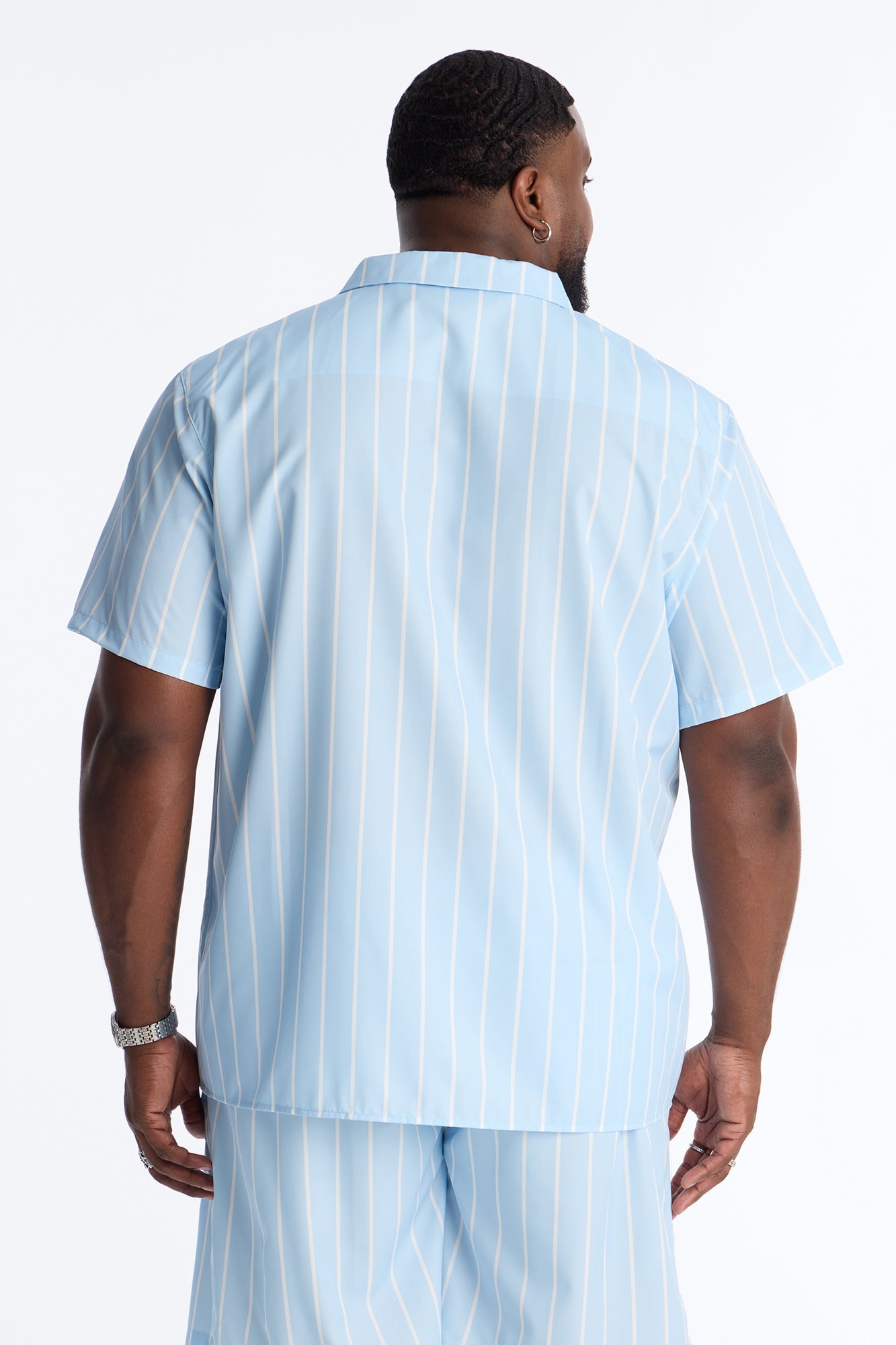 Relaxed Caribbean Vacay Button Up Shirt - Blue Fashion Nova