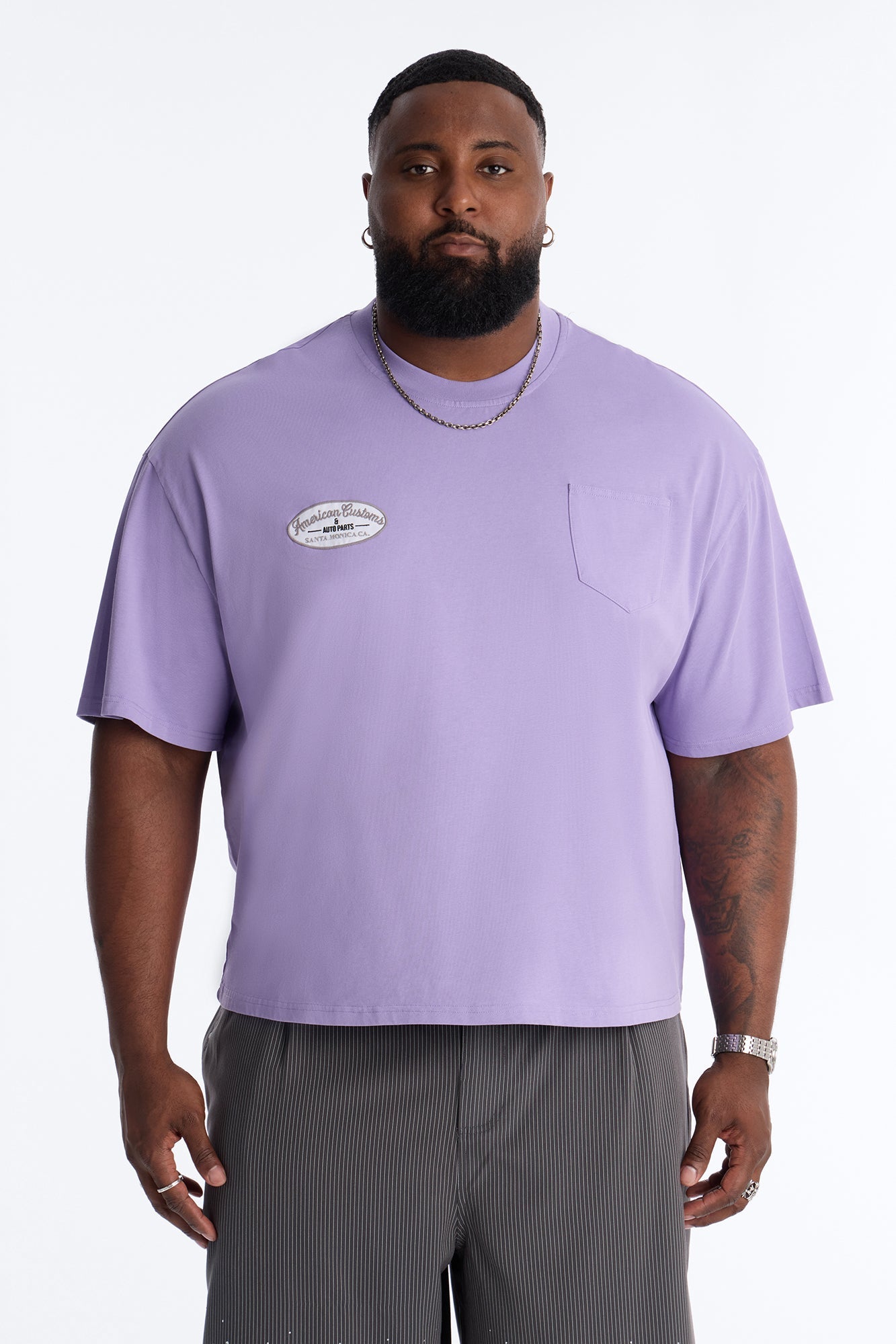 Boxy Gas Station Boxy Tee - Purple Fashion Nova