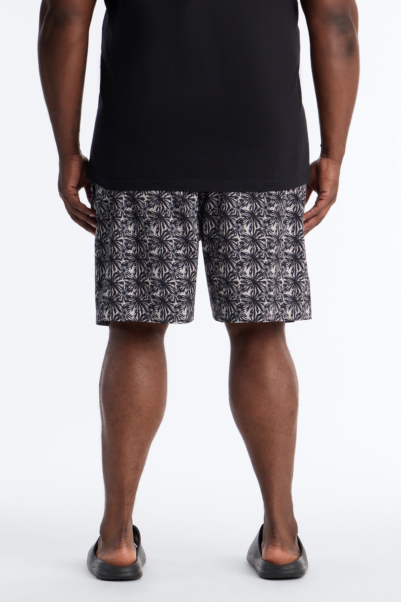 Abstract Savanna Floral Swim Trunk 7″ - Sand Fashion Nova