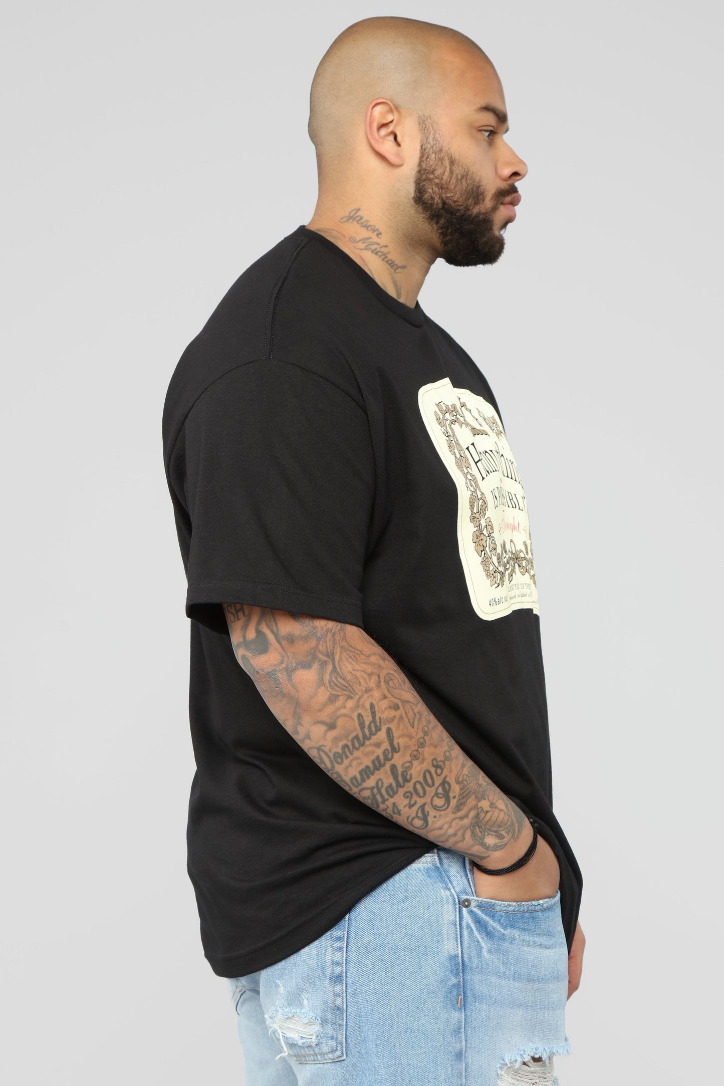 Hennything Is Possible Short Sleeve Crew Tee - Black Fashion Nova