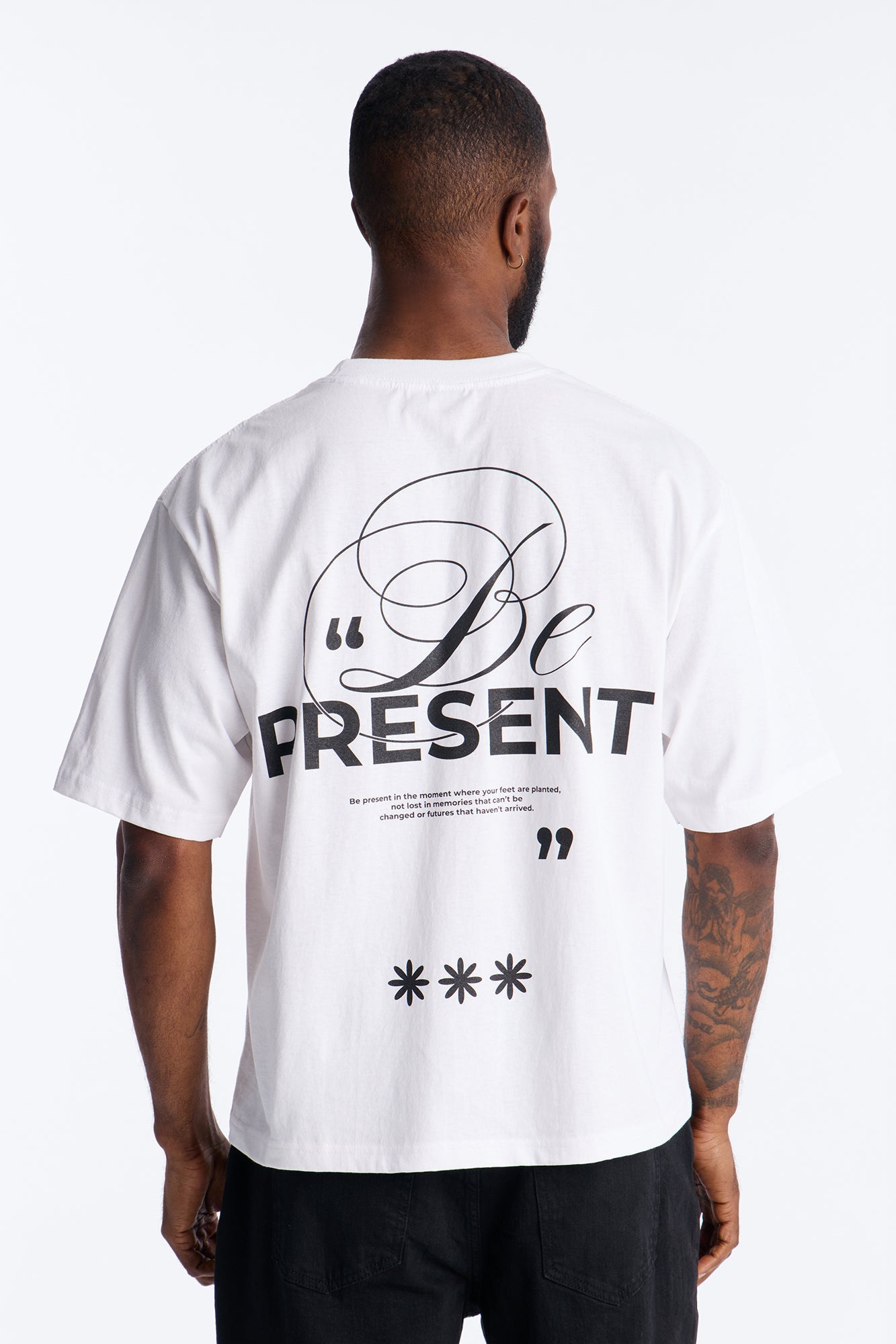 Be Present Boxy Short Sleeve Tee - White Fashion Nova
