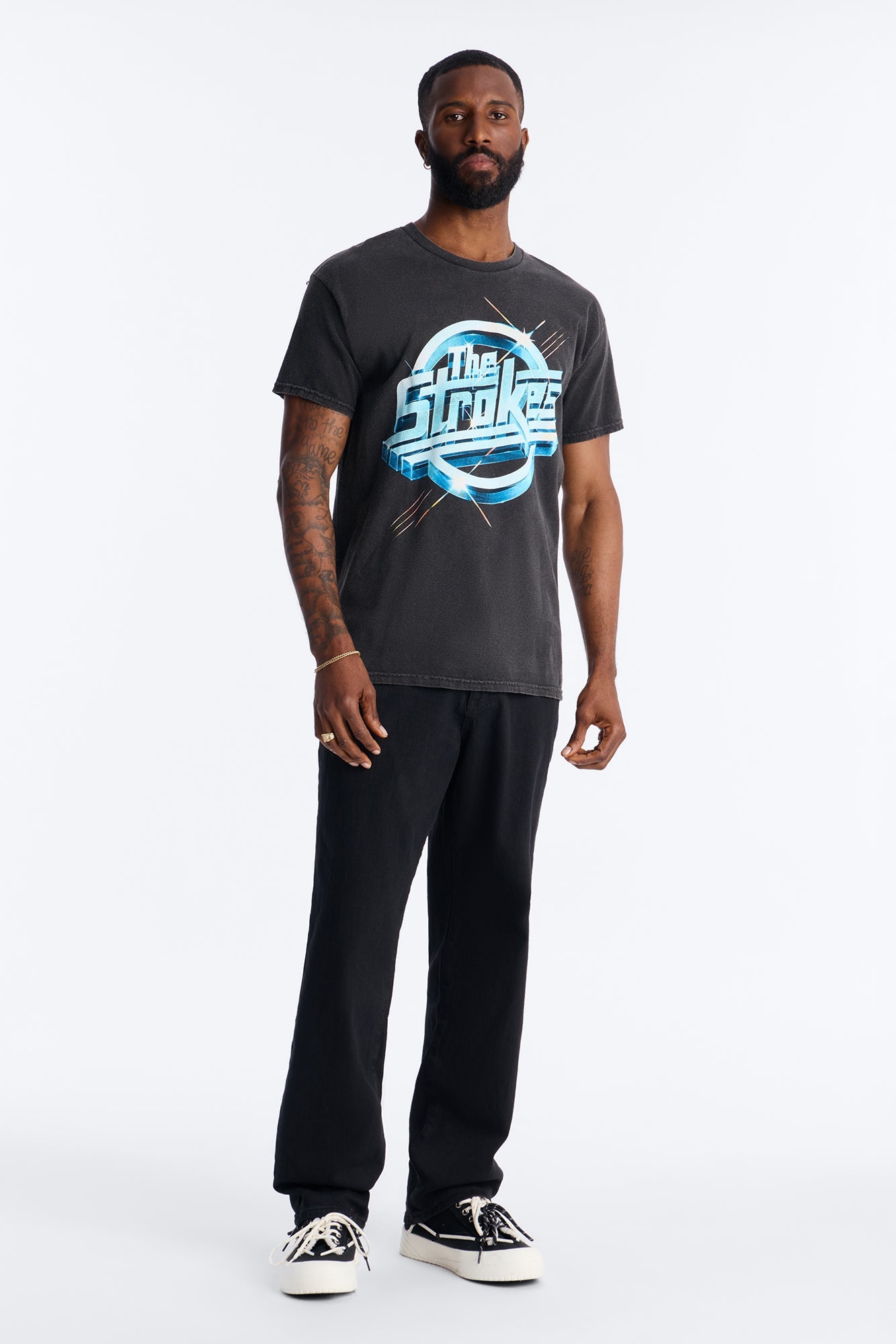 The Strokes Tour 2004 Short Sleeve Tee - Black Fashion Nova