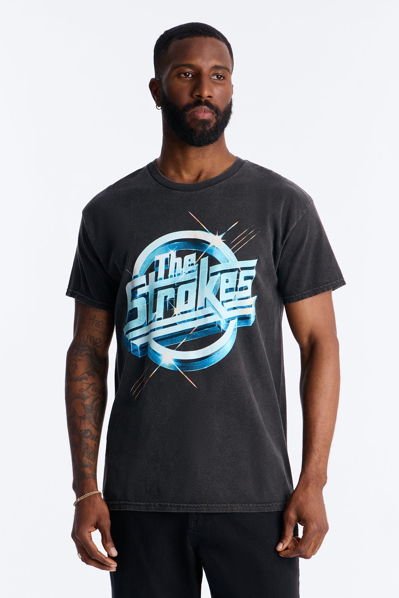 The Strokes Tour 2004 Short Sleeve Tee - Black Fashion Nova