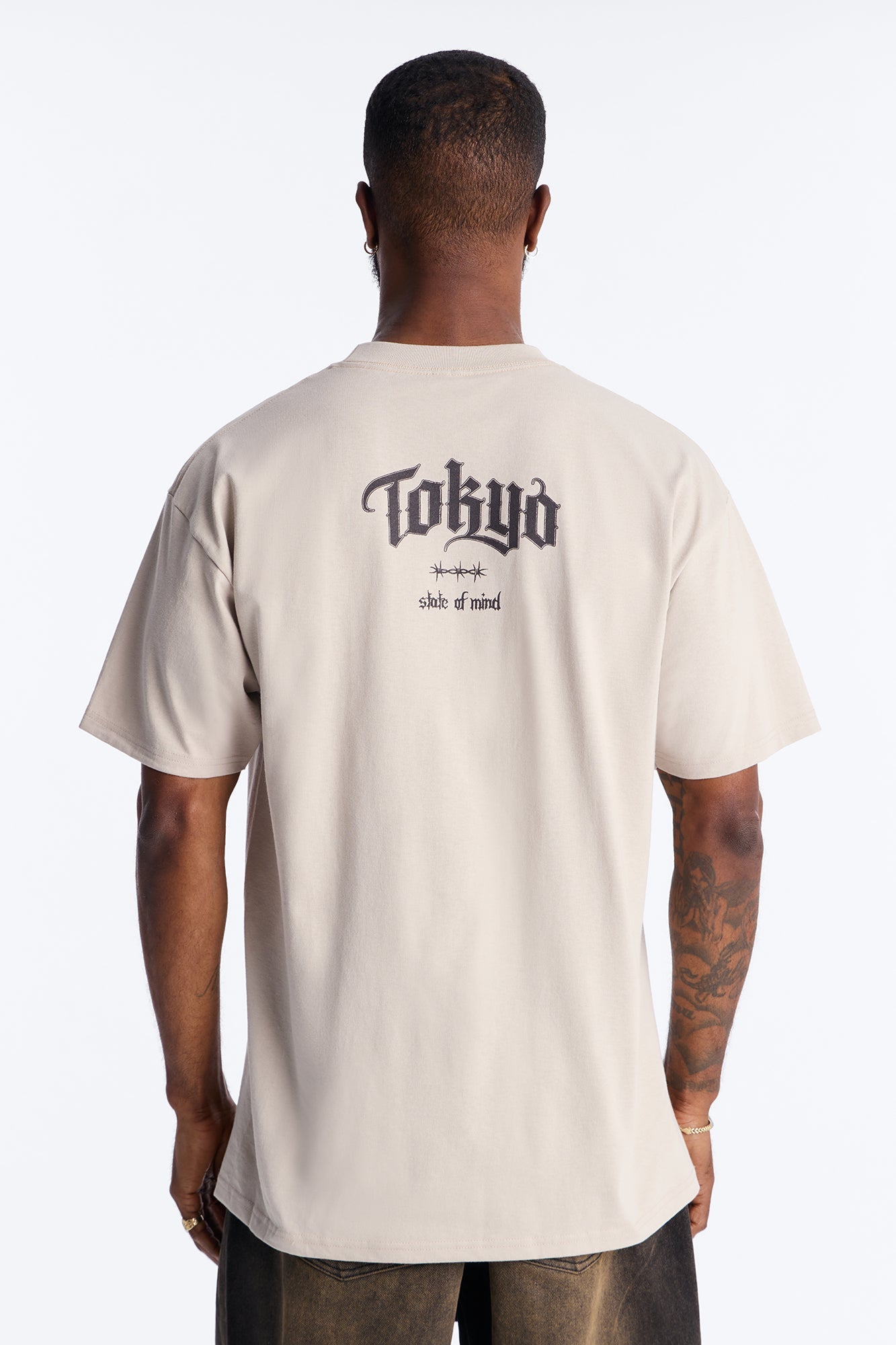 Tokyo State Of Mind Oversized Short Sleeve Tee - Grey Fashion Nova