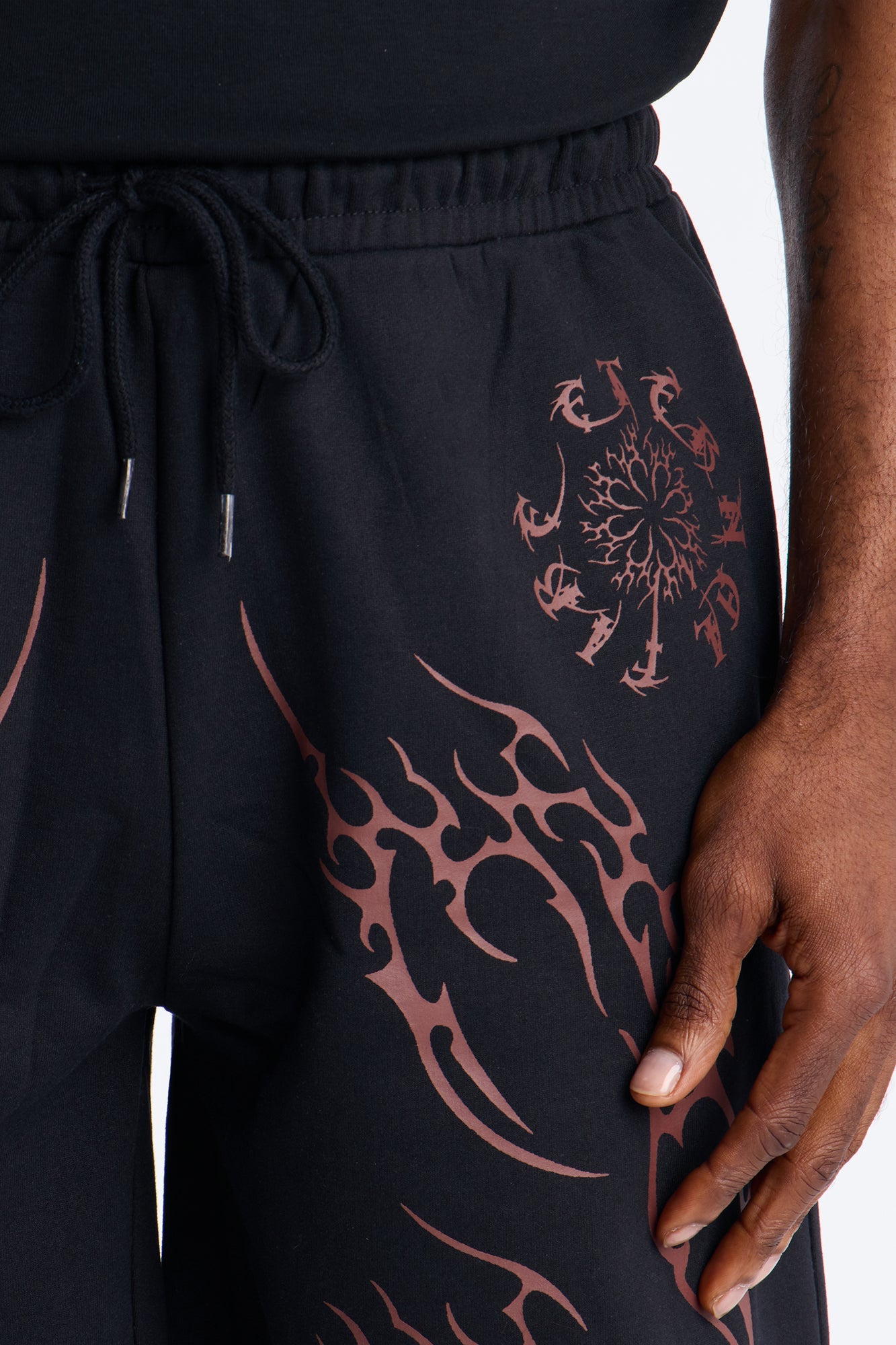 Eternal Fire Sweatshorts - Black Fashion Nova