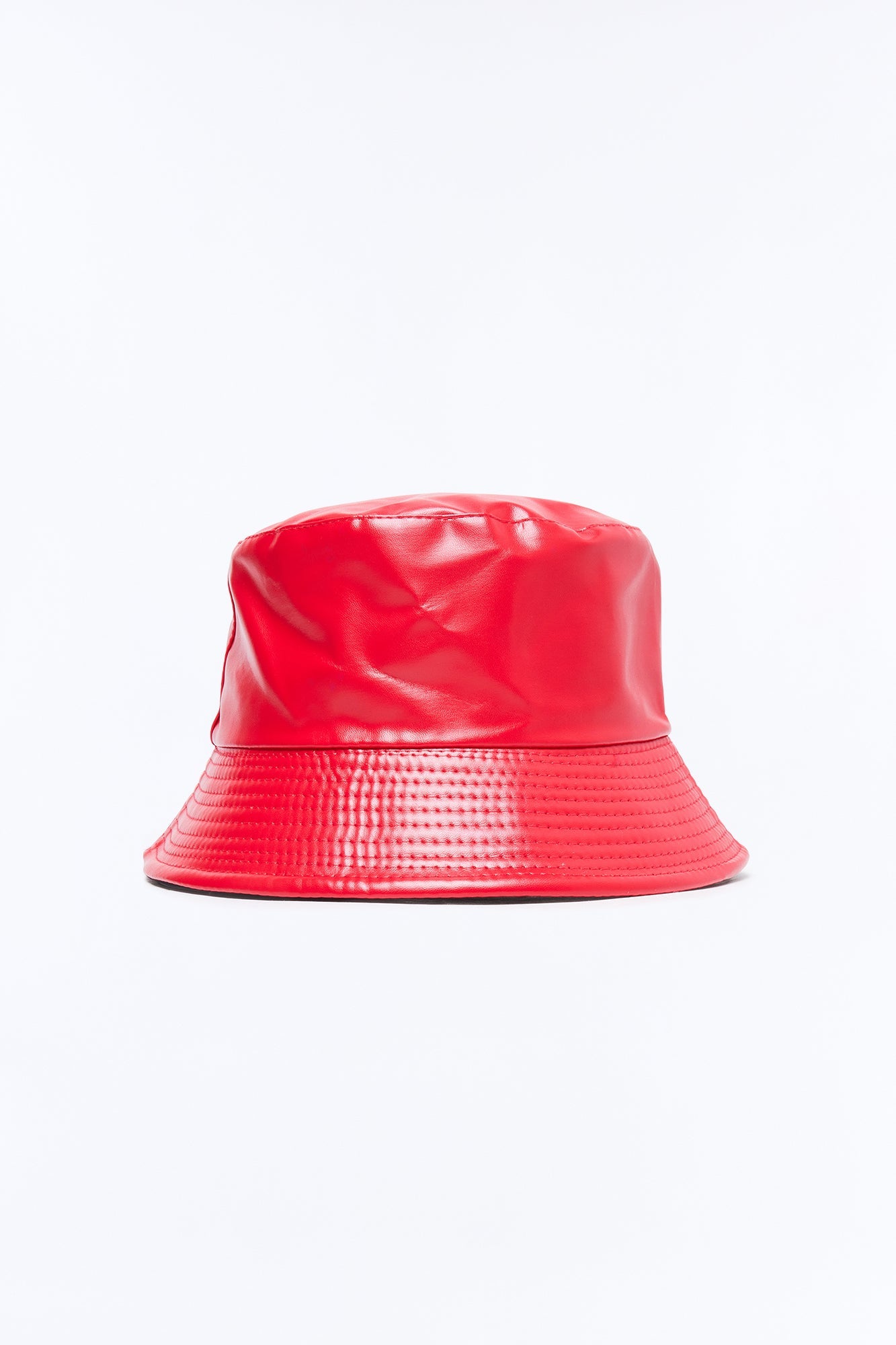 Faux Leather Bucket Hat - Red Fashion Nova