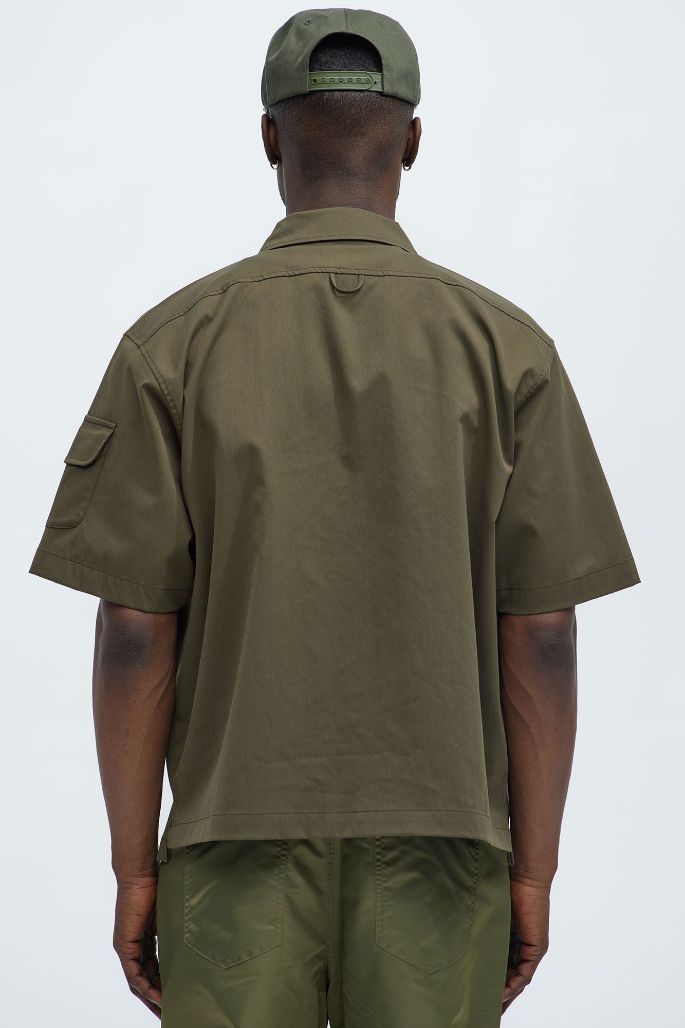 Hustler Mentality Short Sleeve Shirt - Olive Fashion Nova