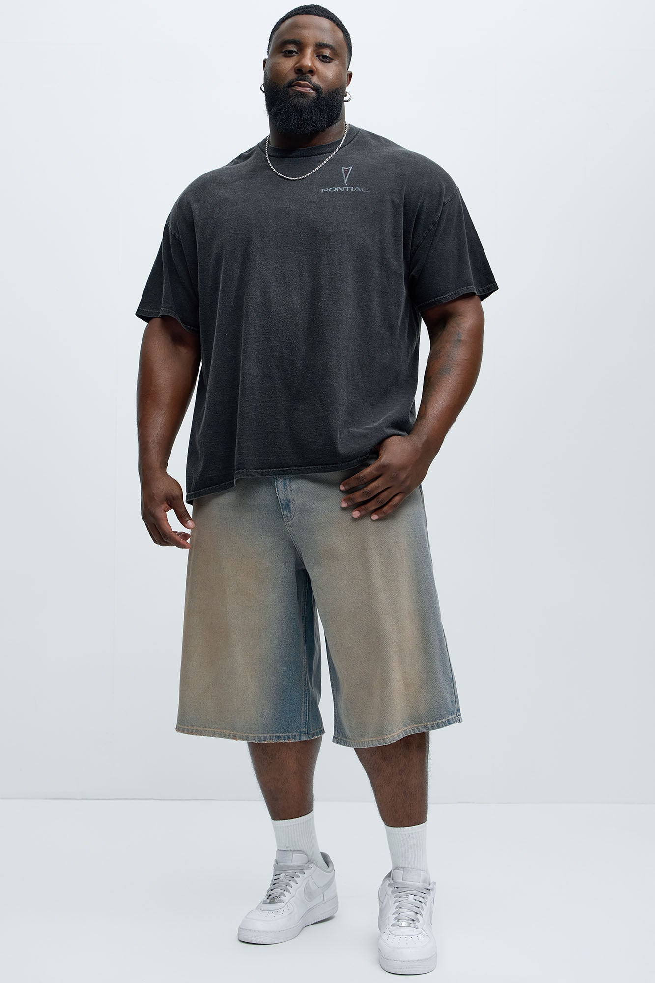 Colin Baggy Denim Short - Vintage Blue Wash Fashion Nova