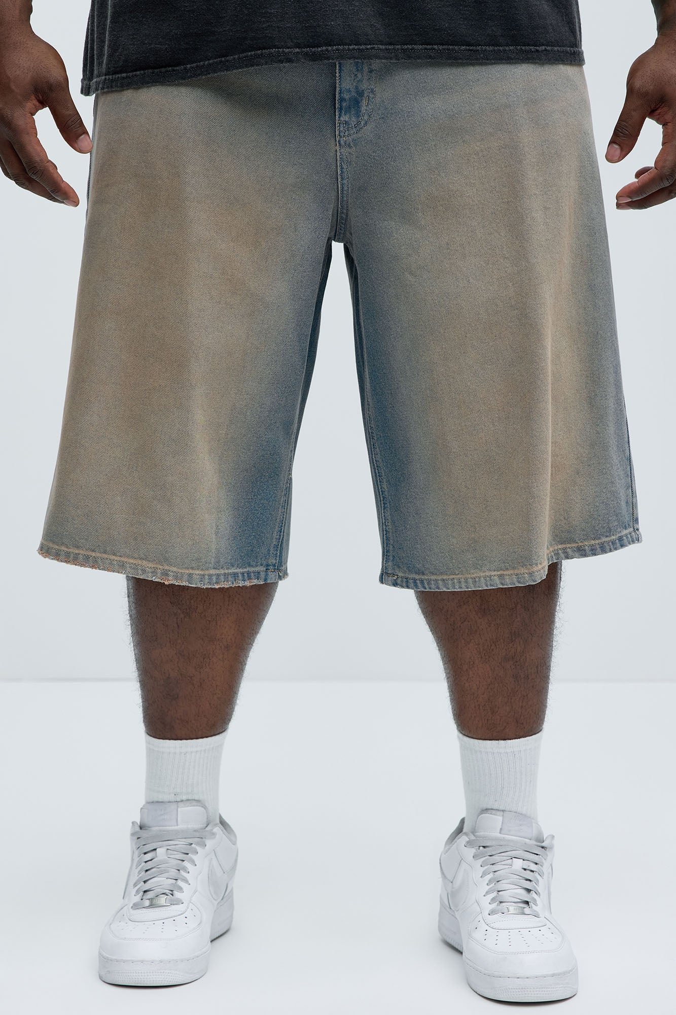 Colin Baggy Denim Short - Vintage Blue Wash Fashion Nova