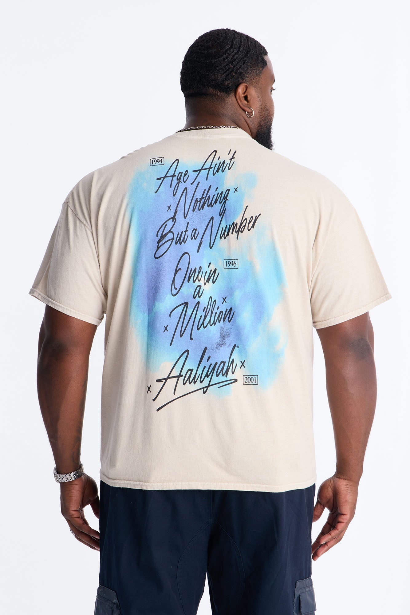 Aaliyah Princess Of R&B Short Sleeve Tee - Taupe Fashion Nova