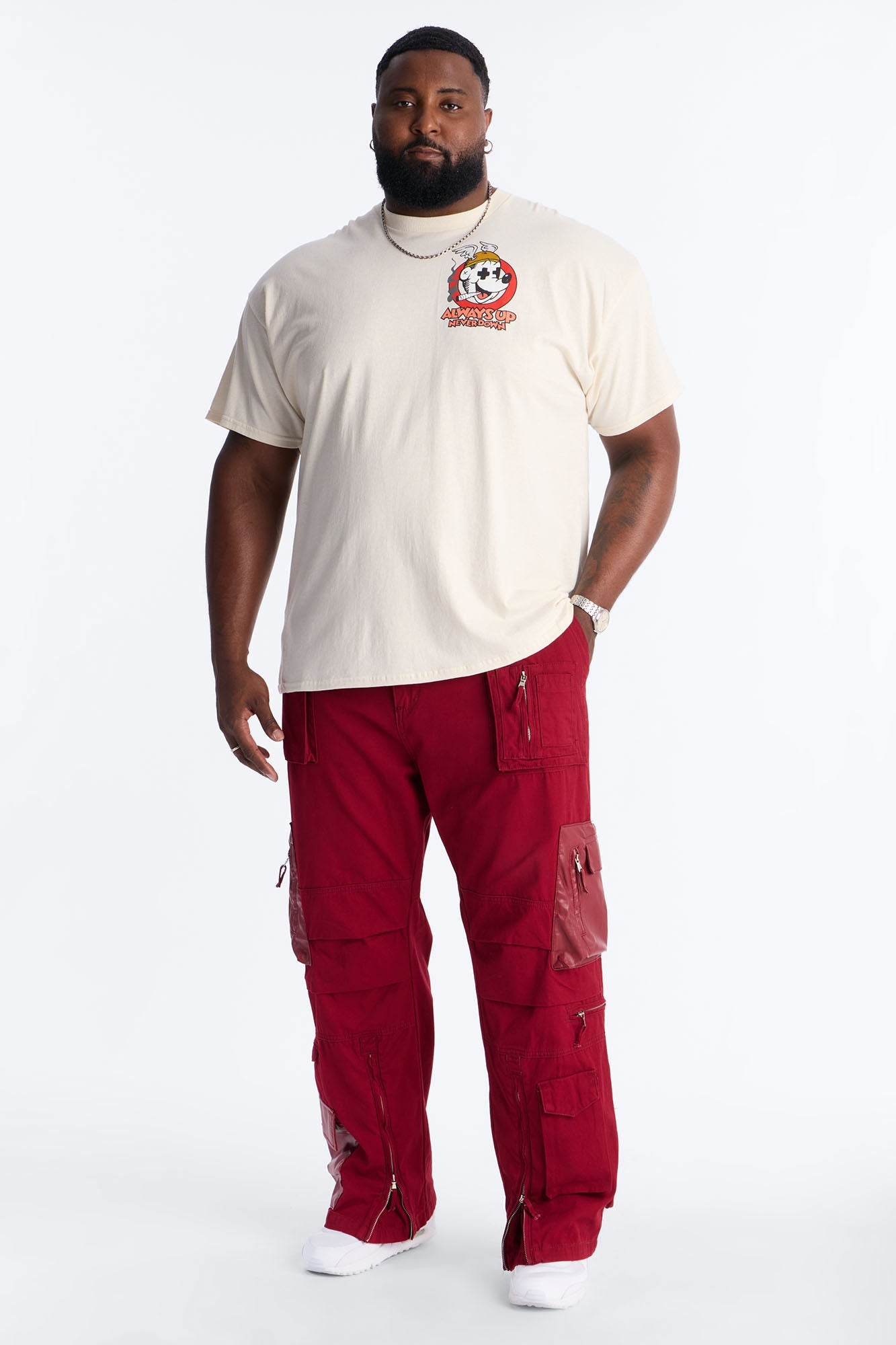 Straight Citadel Expedition Cargo Pant - Red Fashion Nova