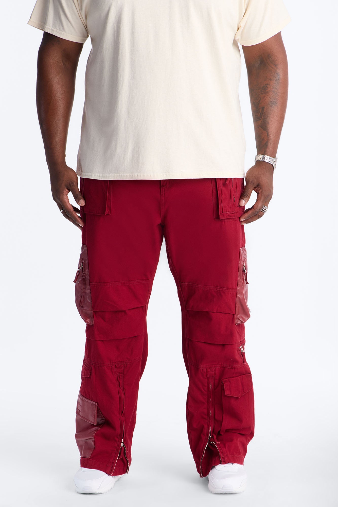 Straight Citadel Expedition Cargo Pant - Red Fashion Nova