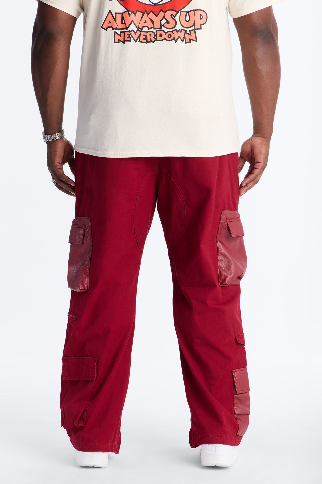 Straight Citadel Expedition Cargo Pant - Red Fashion Nova
