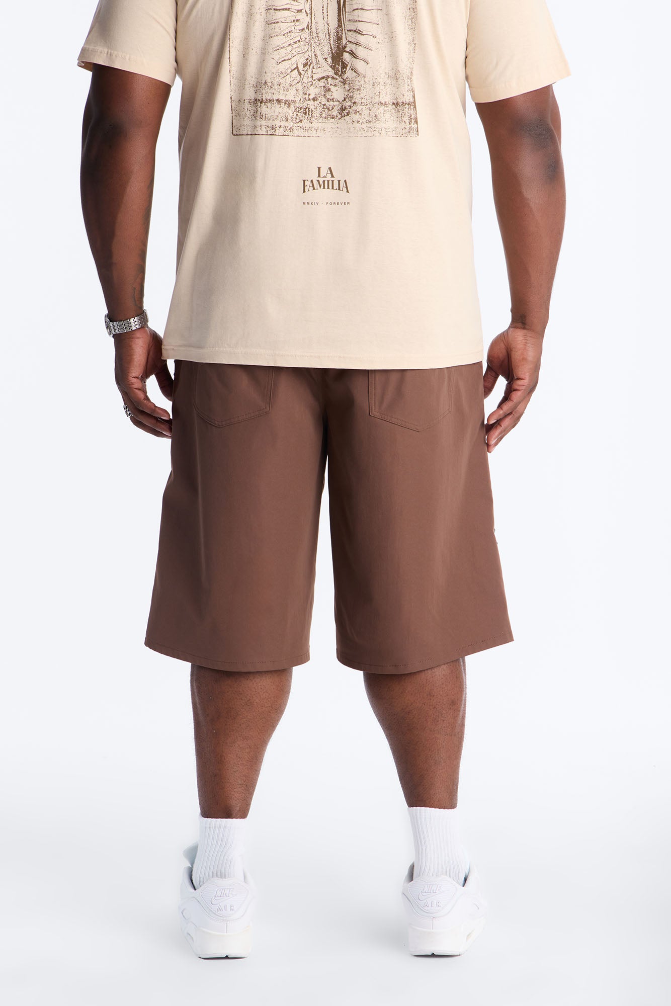 Baggy Silver Springs Studded Short - Brown Fashion Nova