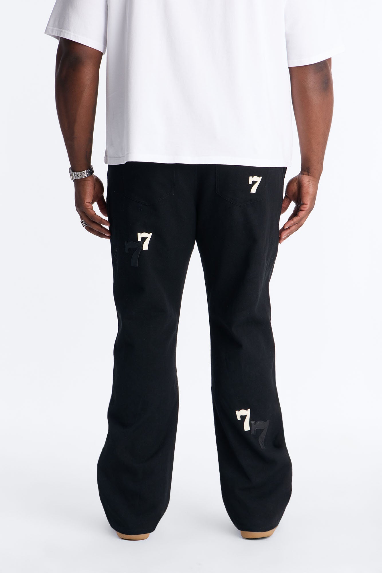 Straight Angel Numbers Pant - Black Fashion Nova
