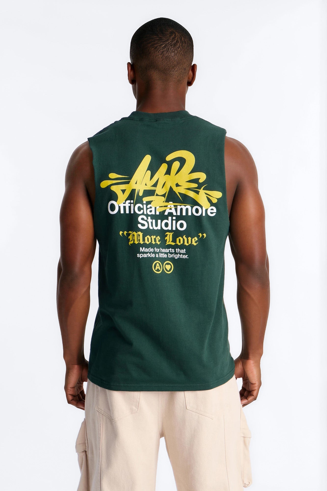 Amor Studio More Love Muscle Tee - Green Fashion Nova