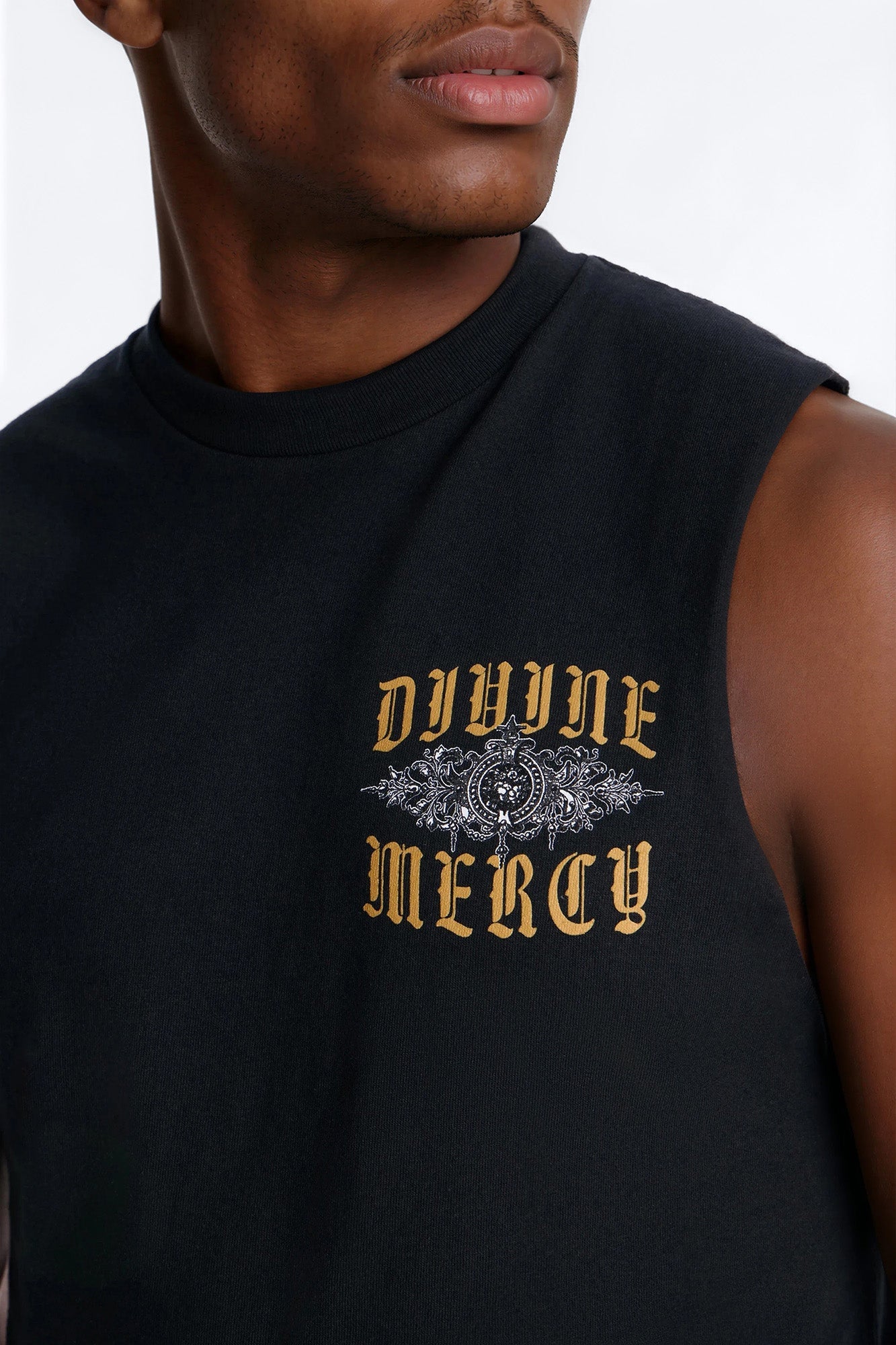 Divine Mercy Muscle Tee - Black Fashion Nova
