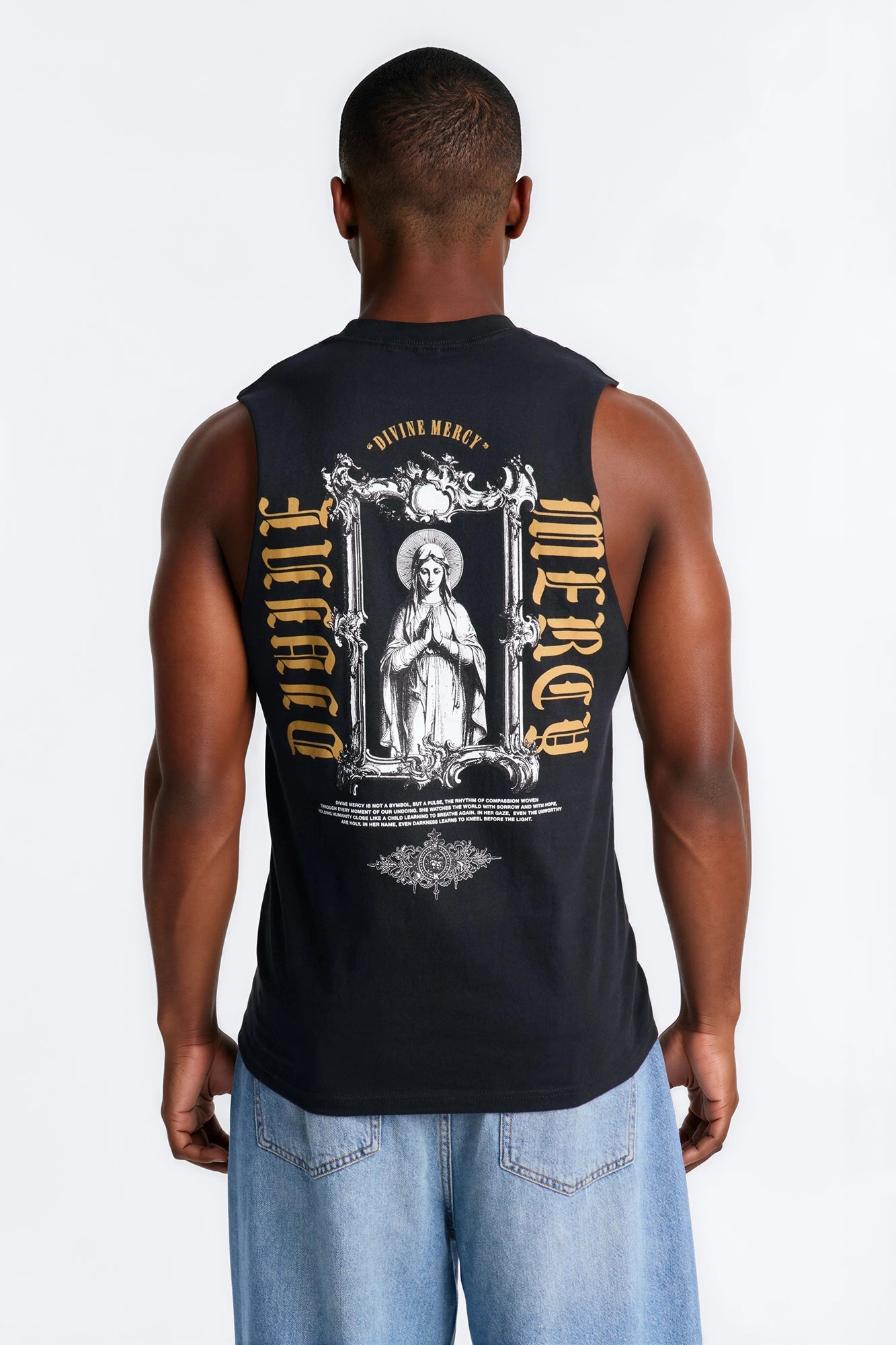 Divine Mercy Muscle Tee - Black Fashion Nova
