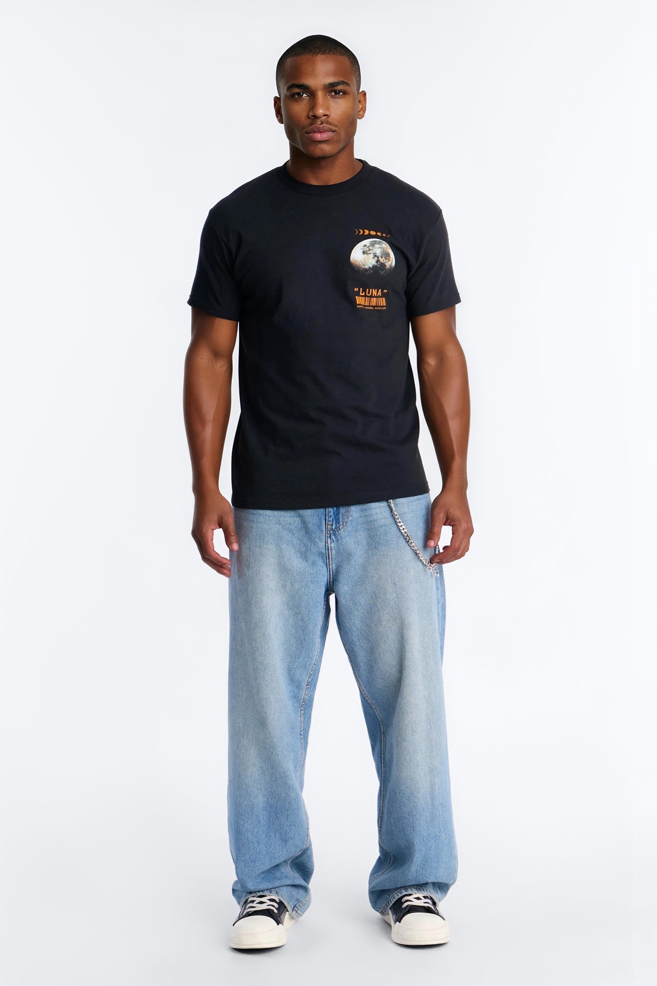 Luna Short Sleeve Tee - Black Fashion Nova