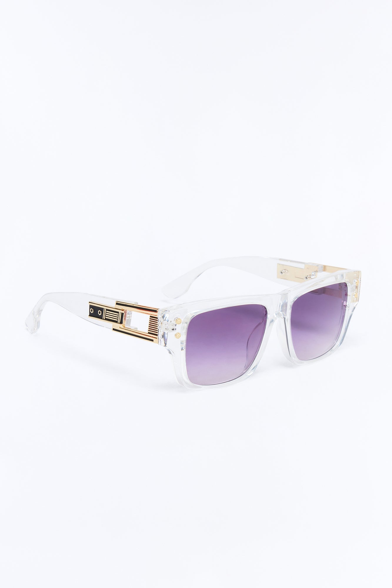 Industrial Insight Square Sunglasses - Clear Fashion Nova