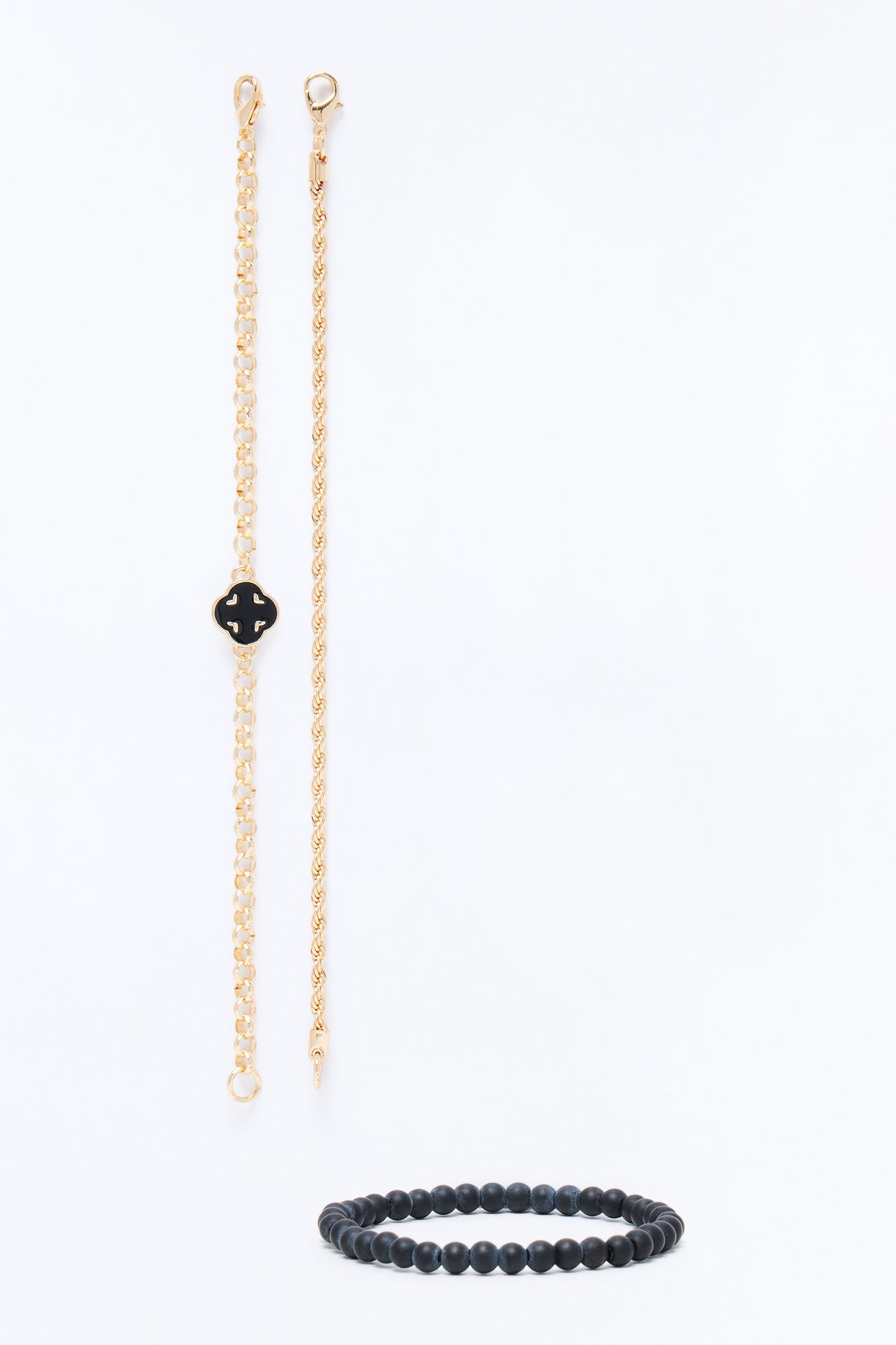 Long Overdue Bracelet Set - Gold Fashion Nova