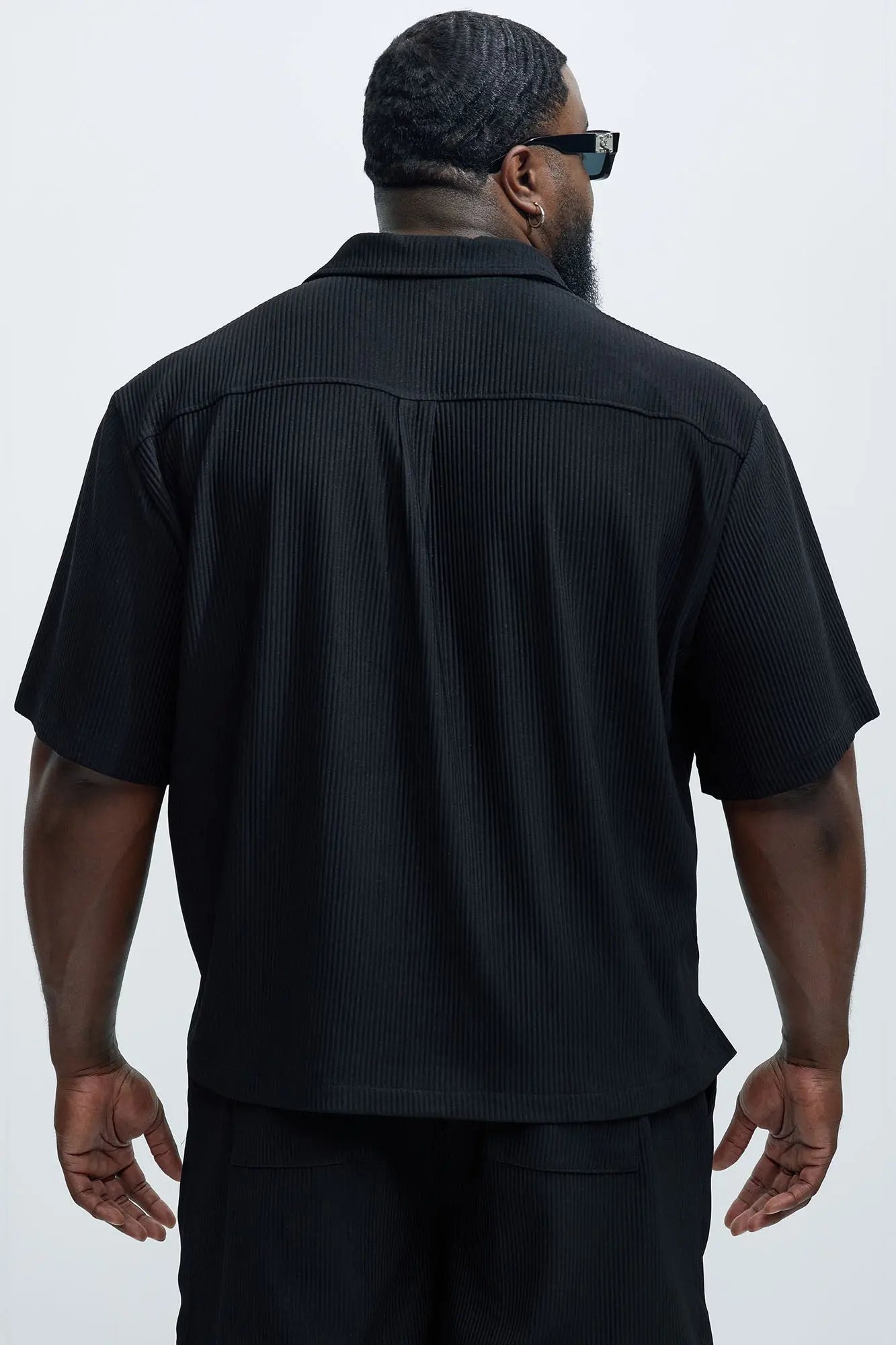 Show Up Short Sleeve Cuban Shirt - Black Fashion Nova