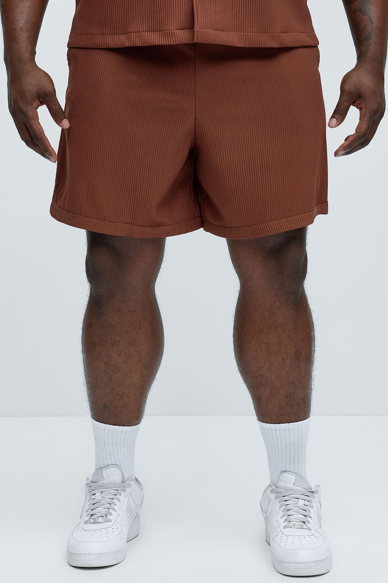 Show Up Basketball Short - Chocolate Fashion Nova