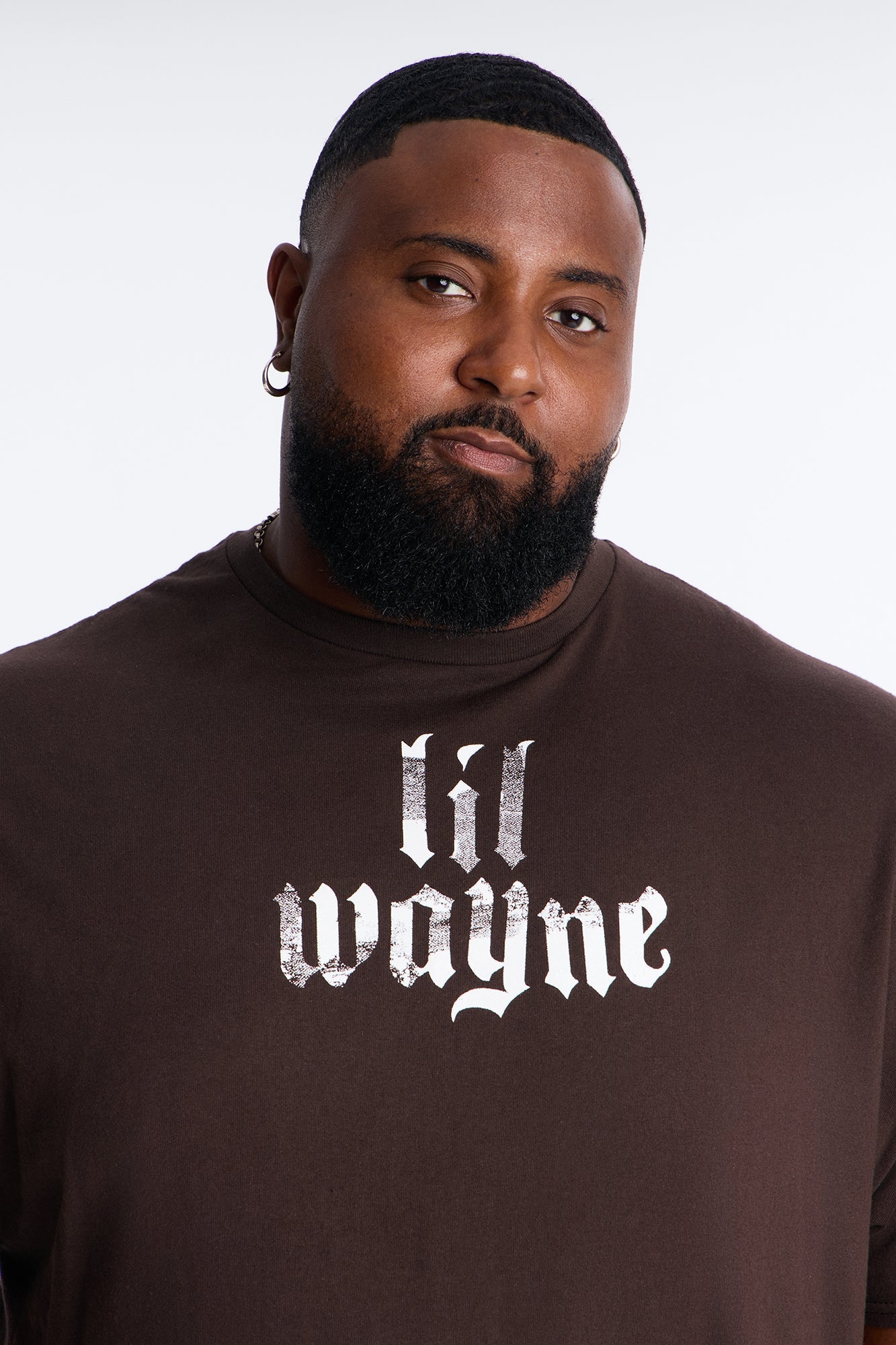 Lil Wayne Flames Graphic Short Sleeve Tee - Brown Fashion Nova