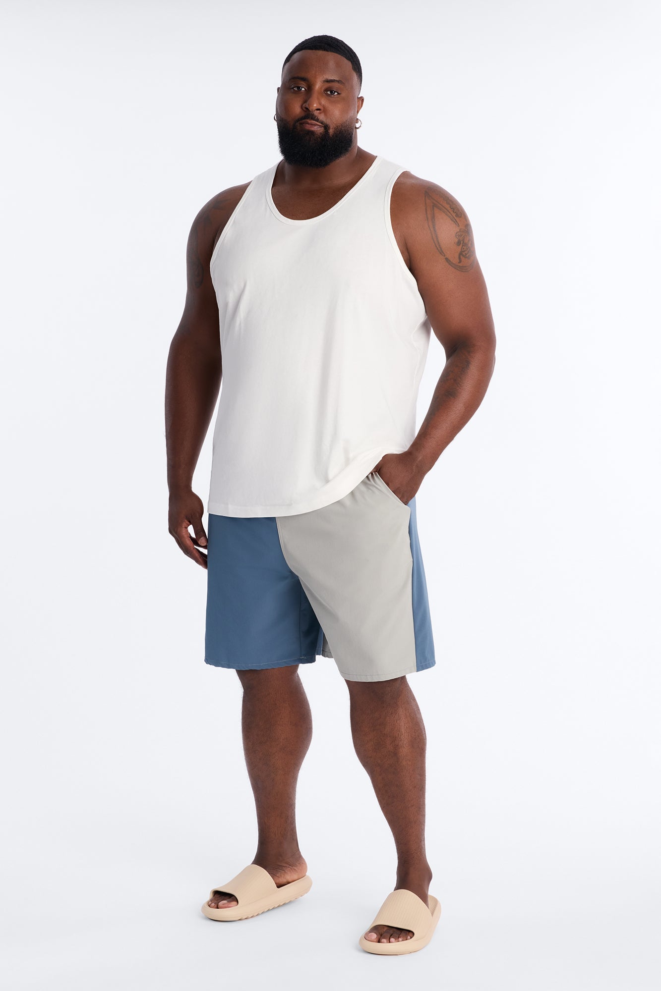 Relaxed Matari Color Blocked Short - Multi Color Fashion Nova