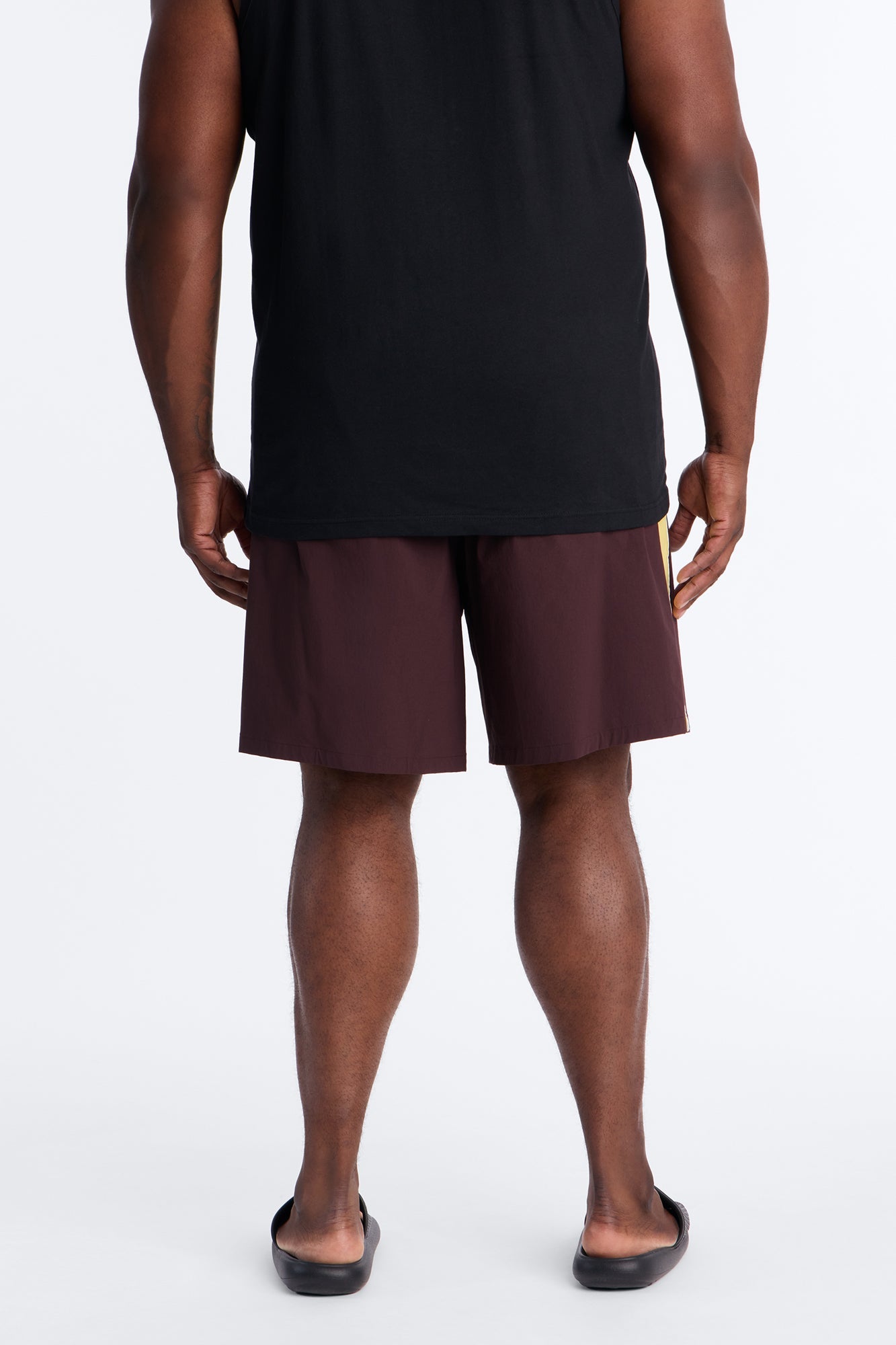Everyday Stretch Paneled Boardshorts 9″ - Brown Fashion Nova