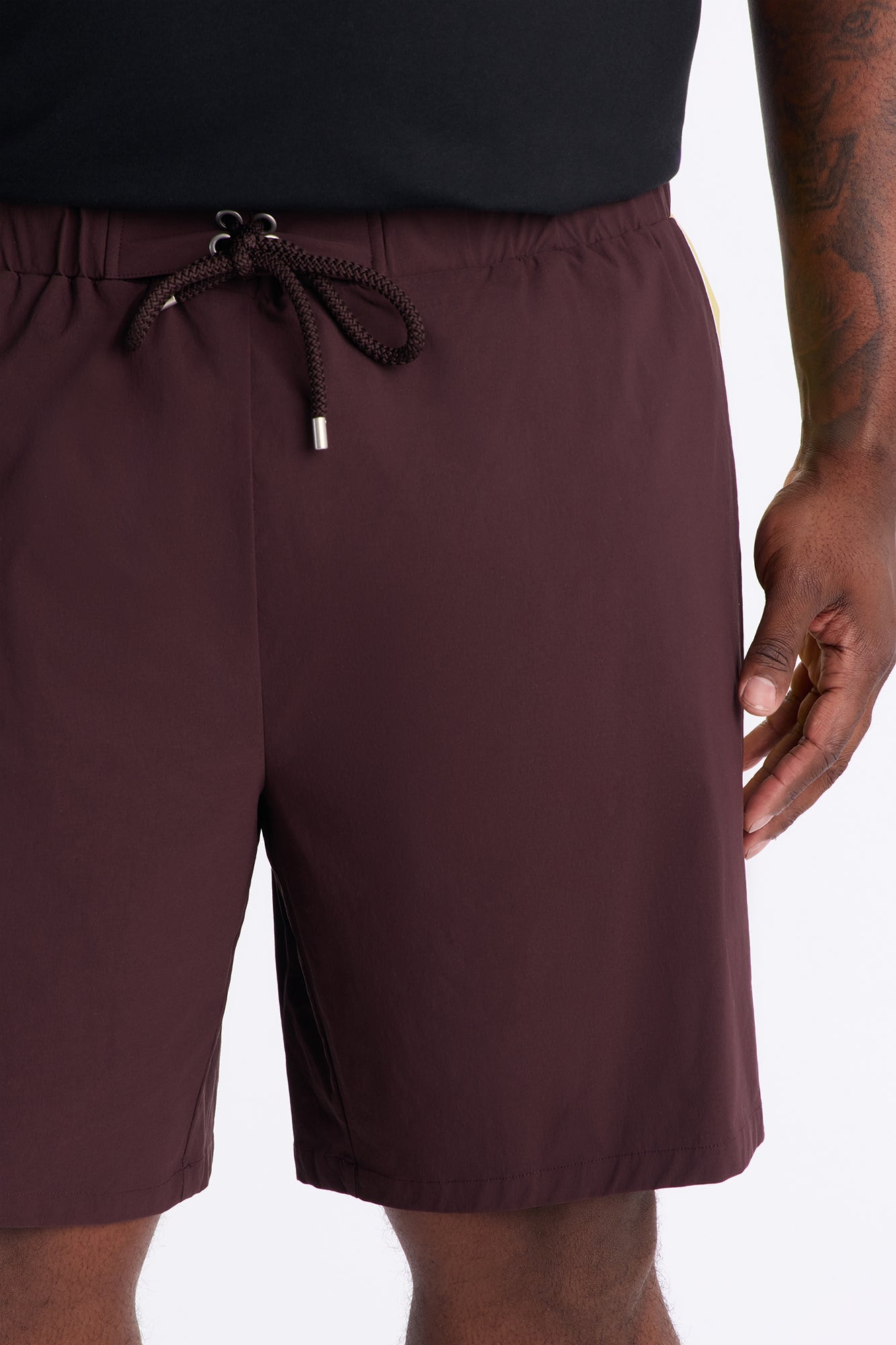Everyday Stretch Paneled Boardshorts 9″ - Brown Fashion Nova
