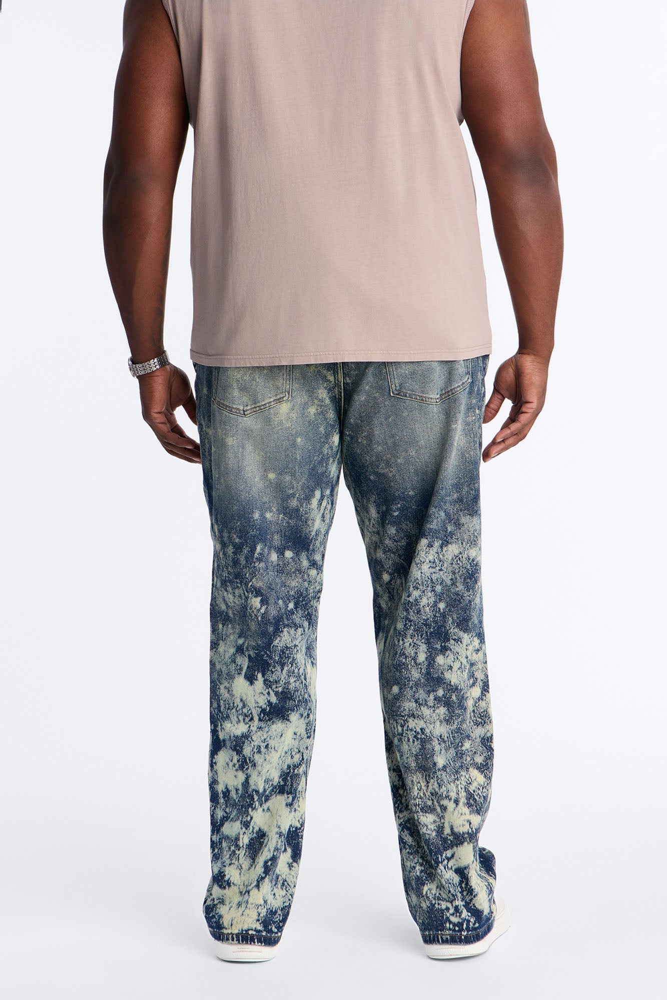 Timeless Bleach Washed Straight Jeans - Dark Wash Fashion Nova