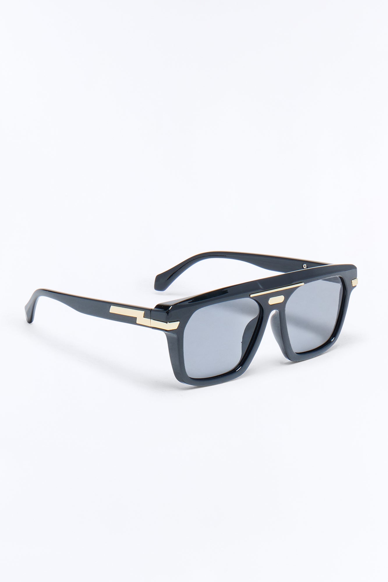 Stuck In Limbo Flat Top Sunglasses - Black Fashion Nova