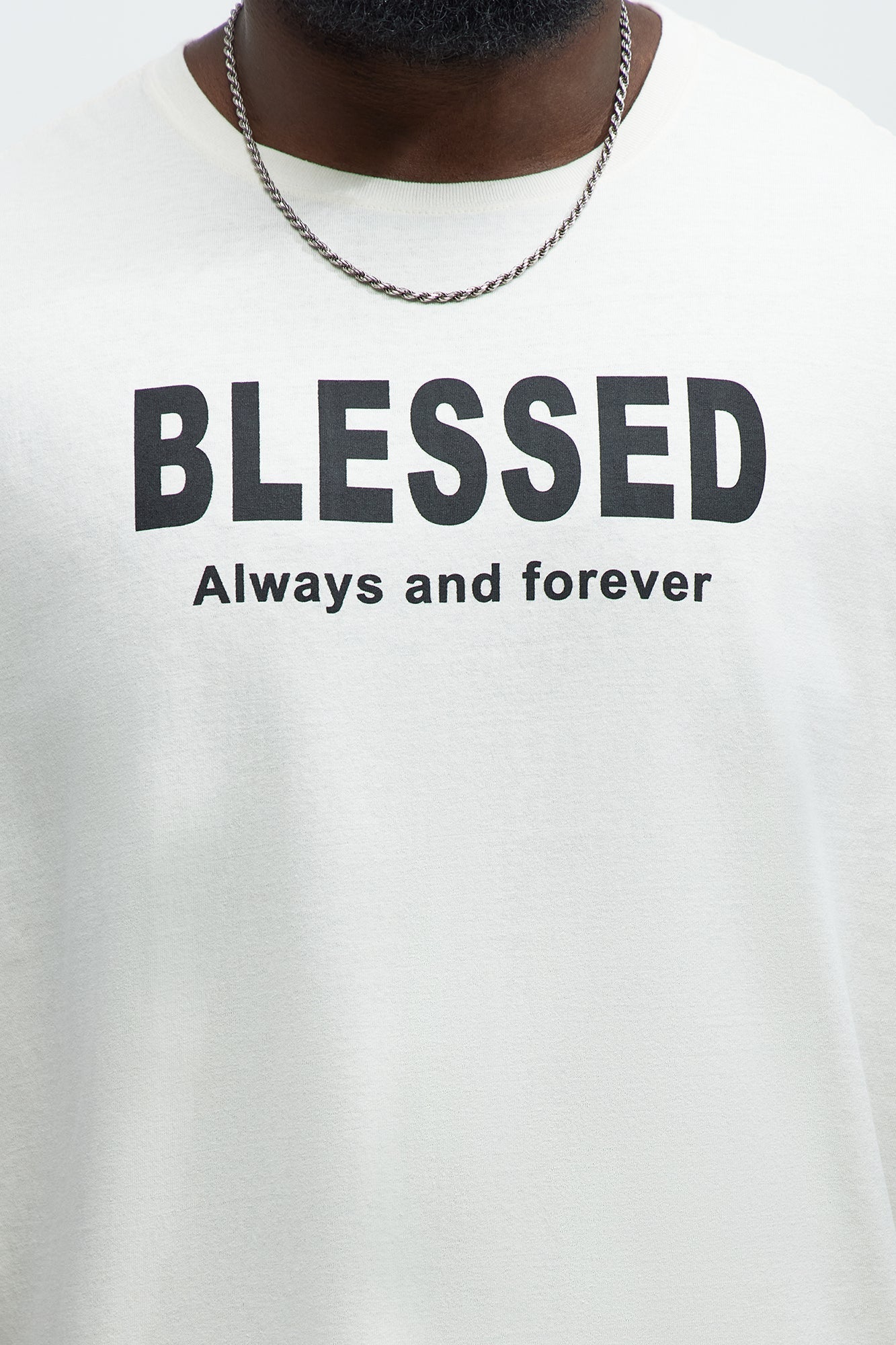 Blessed Oversized Short Sleeve Tee - White Fashion Nova