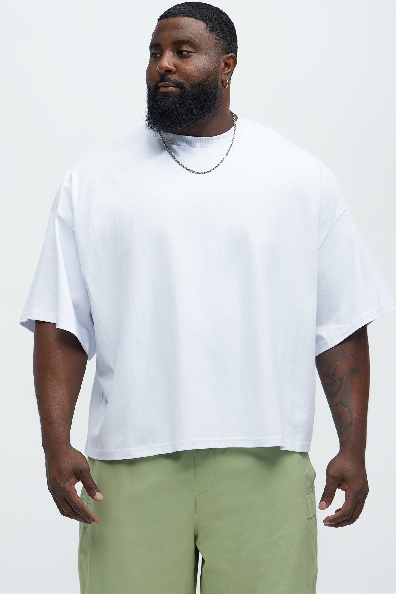Boxy Heavyweight Tee 240GSM - White Fashion Nova