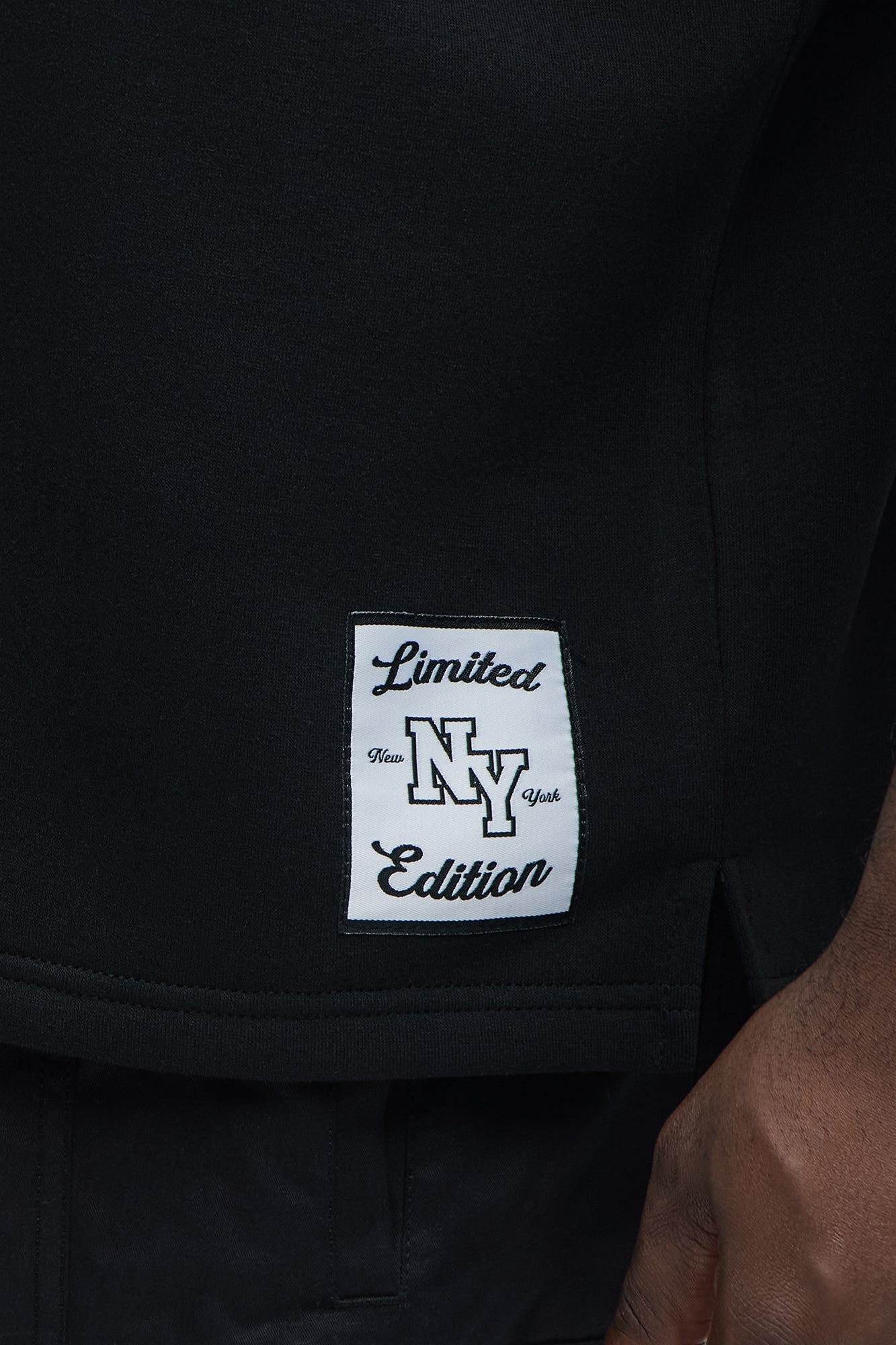 Classic New York Short Sleeve Henley - Black Fashion Nova