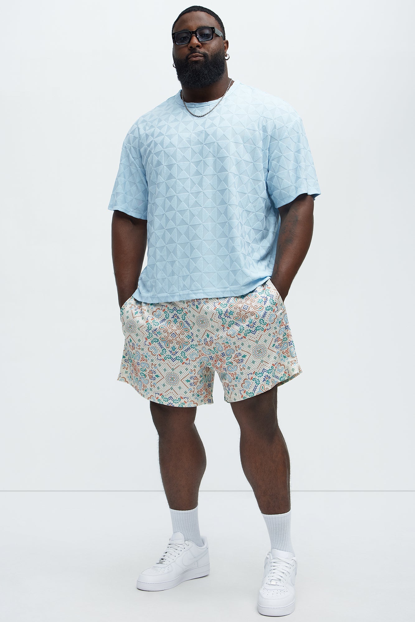 Bijan Rug Printed Shorts - Multi Color Fashion Nova