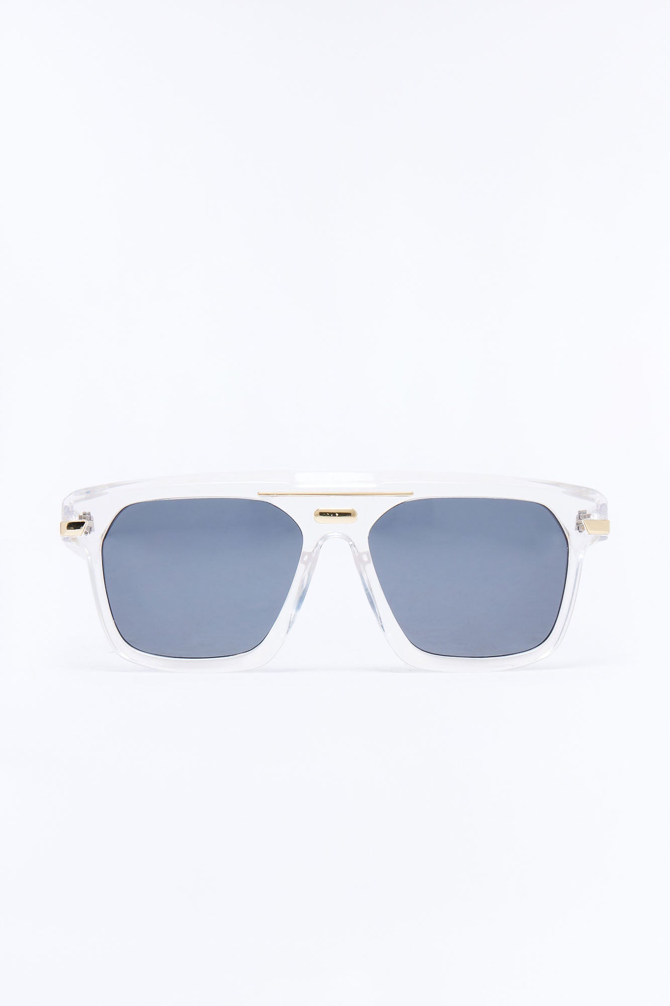 Stuck In Limbo Flat Top Sunglasses - Clear Fashion Nova