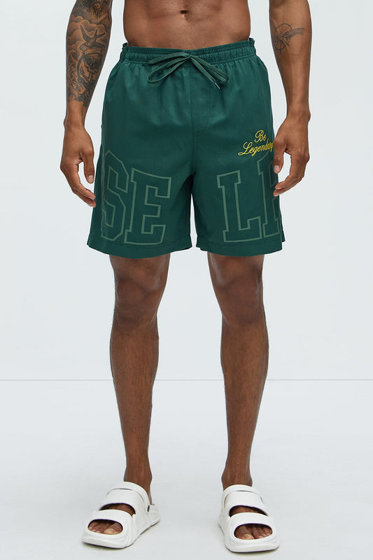 Self Made Swim Classic Trunk - Green Fashion Nova