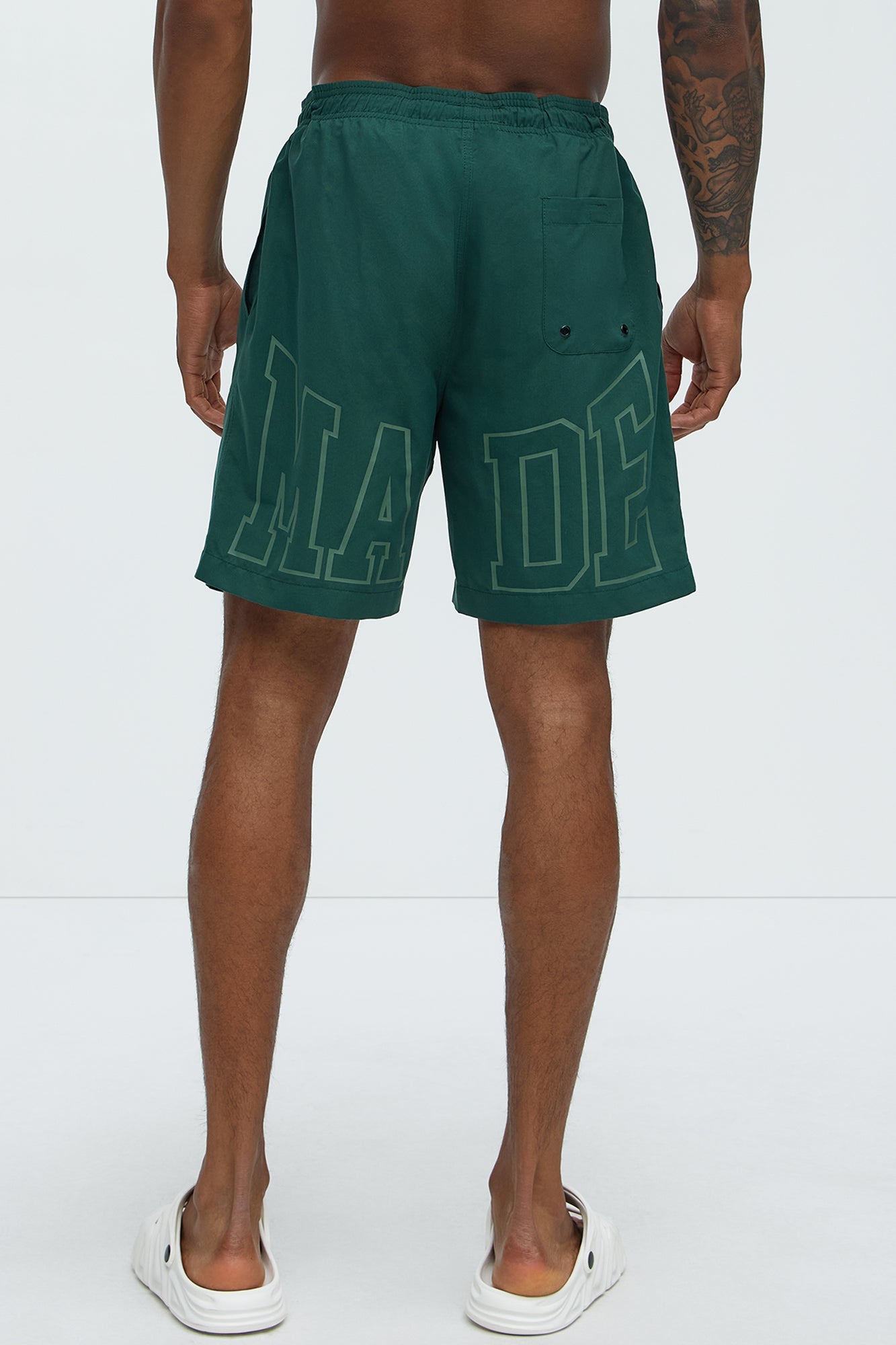Self Made Swim Classic Trunk - Green Fashion Nova