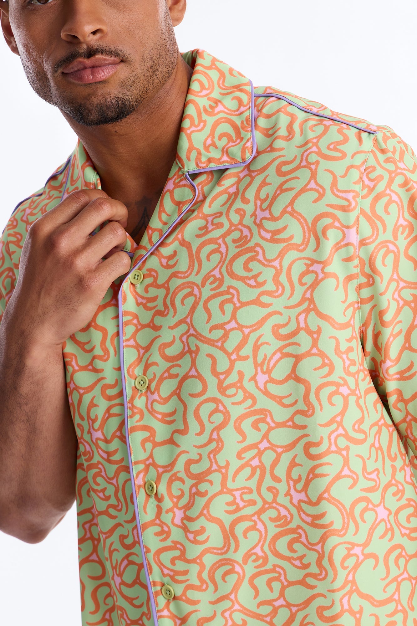 Relaxed Spring Break Fling Cuban Collar Button Up Shirt - Multi Color Fashion Nova