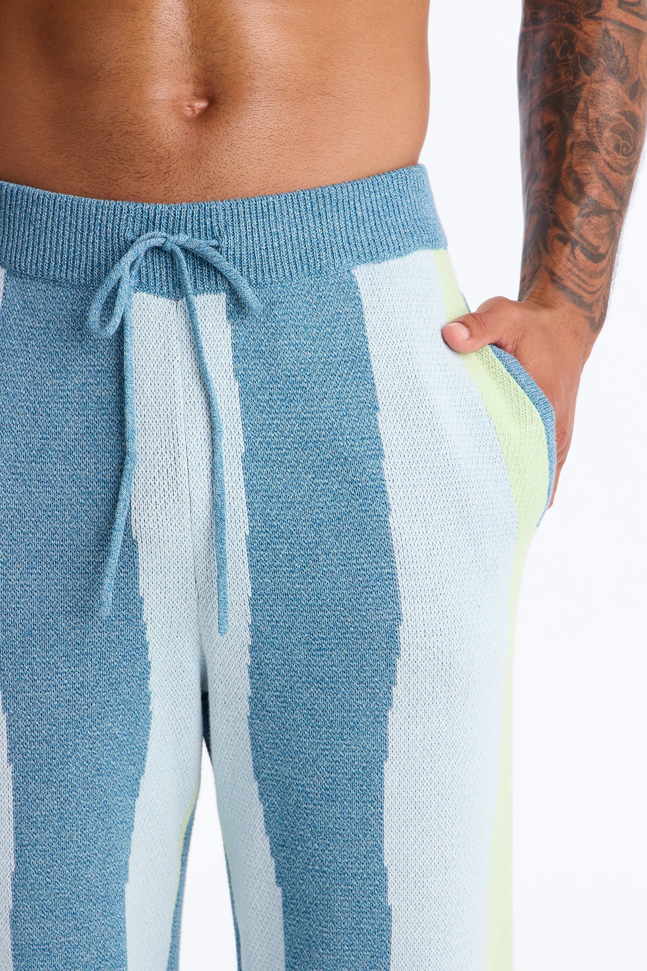 Wide Leg Day Mixer Knit Pant - Multi Color Fashion Nova