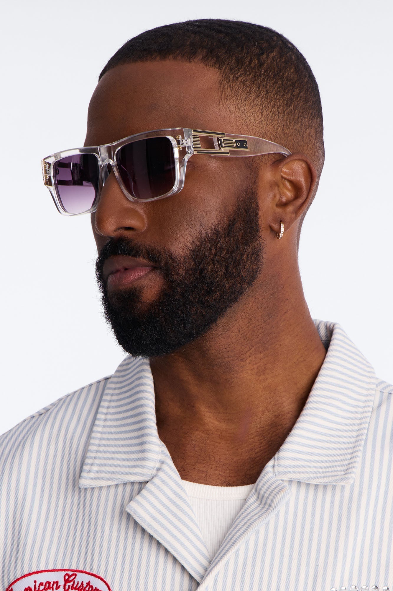 Industrial Insight Square Sunglasses - Clear Fashion Nova
