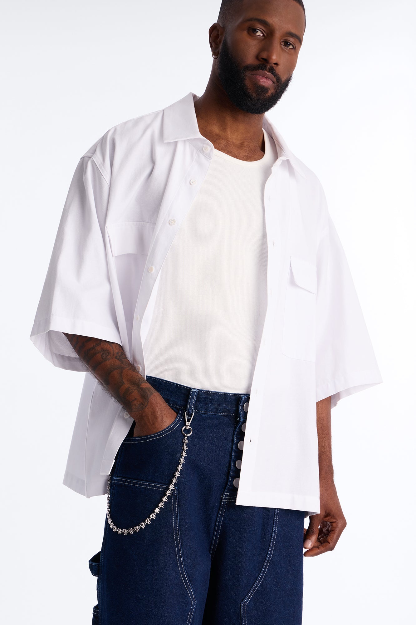 Don't Bite Me Pant Chain - Silver Fashion Nova