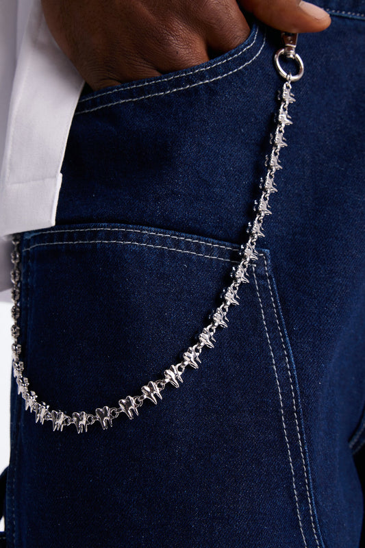 Don't Bite Me Pant Chain - Silver Fashion Nova